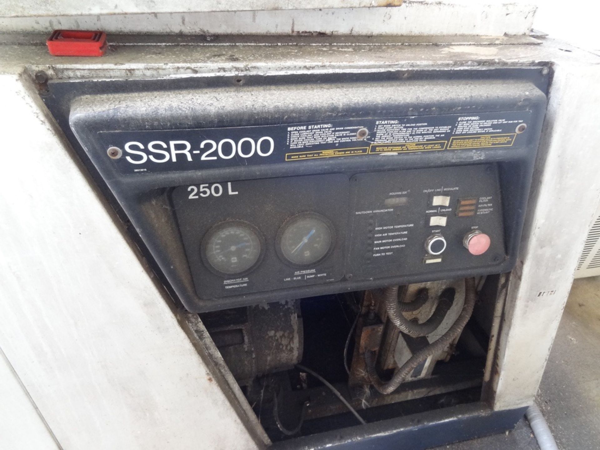 Ingersoll-Rand Model SSR-2000 50hp Air Compressor, Hours Meter: 17,500 hrs | Rigging Fee: $400 - Image 3 of 5