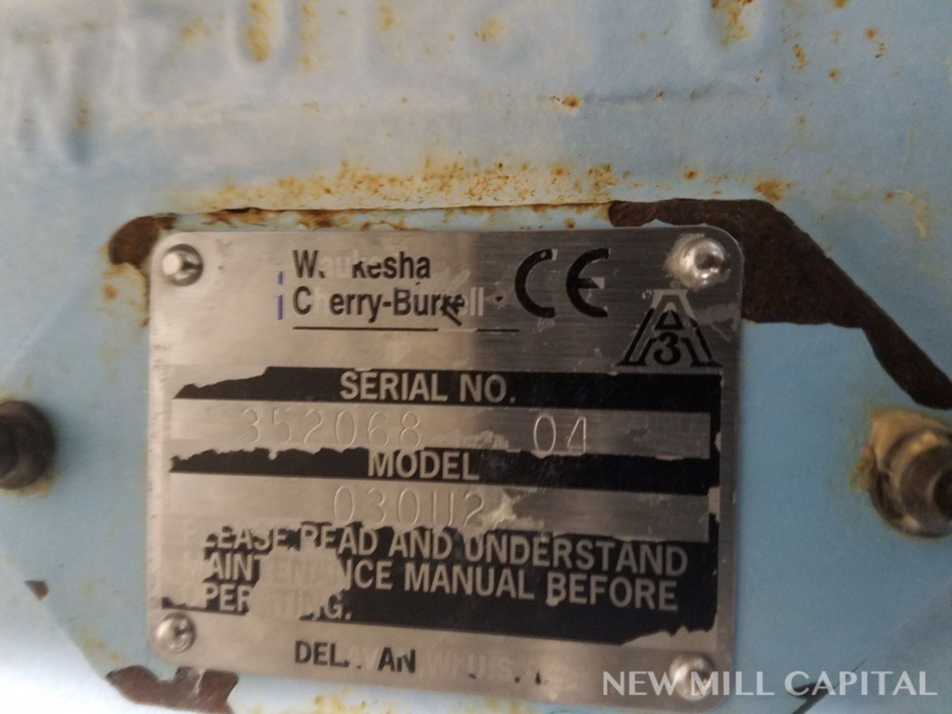 Waukesha Cherry Burrell Positive Displacement Pump, M# 030 U2, S/N 352068-04, 3 | Rigging Fee: $100 - Image 2 of 3