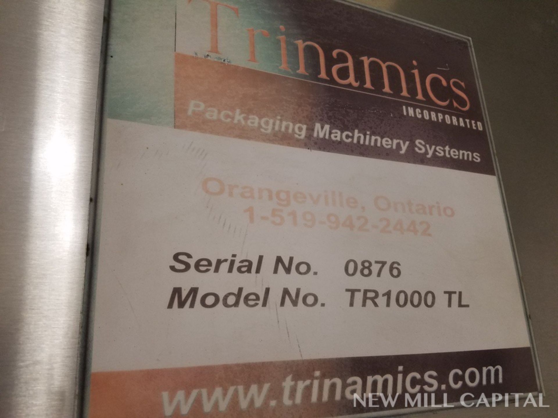 2012 Trinamics Top Load Case Packer, M# TR1000 TL, S/N 0876 (Subject to Bulk) | Rigging Fee: $1000 - Image 2 of 6