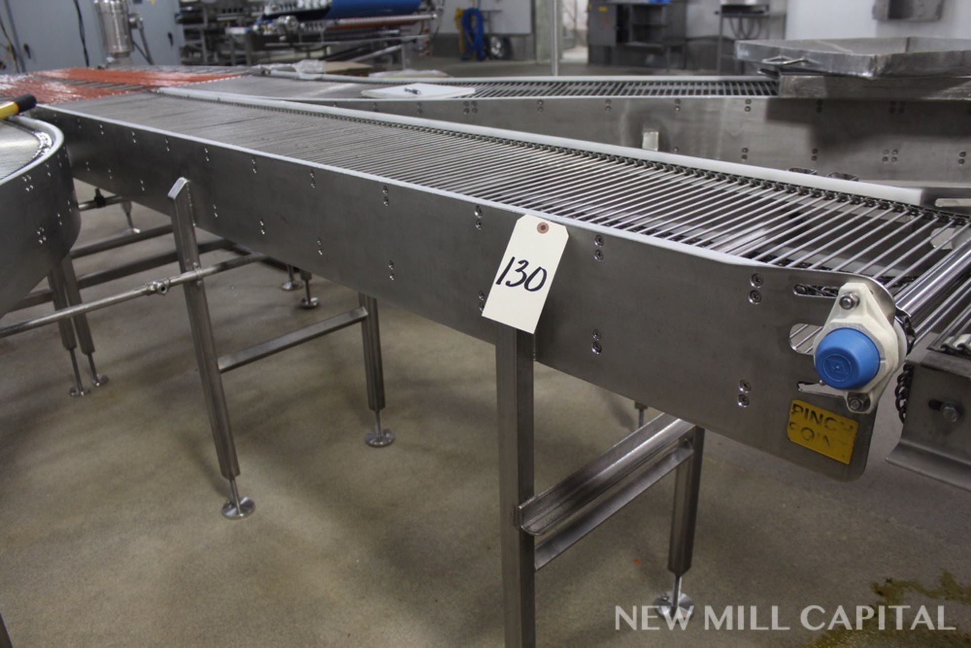 16" X 9' Stainless Steel Wire Mesh Conveyor Section | Rigging Fee: $125