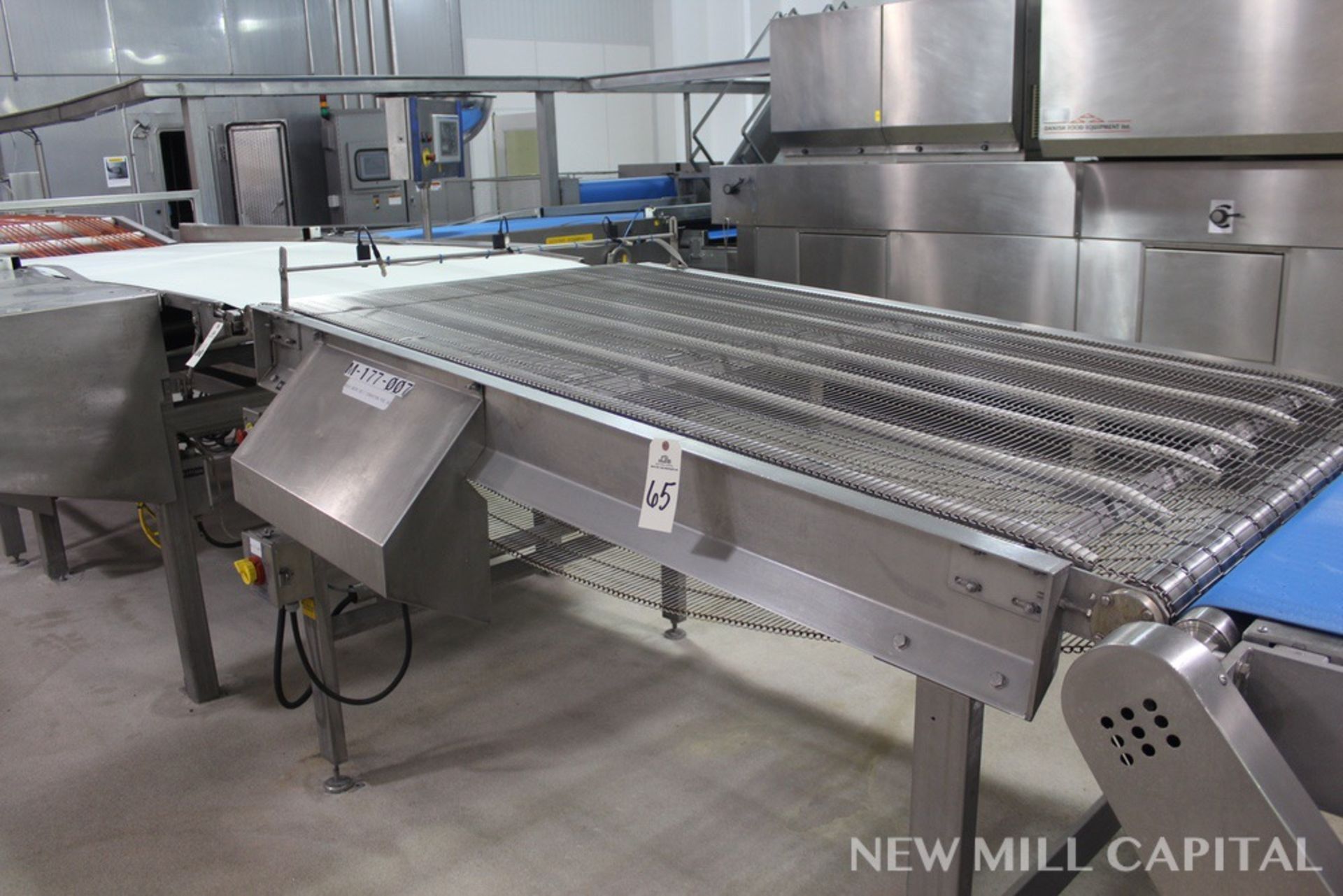 47" X 88" Wire Mesh Belt Conveyor Section | Rigging Fee: $100