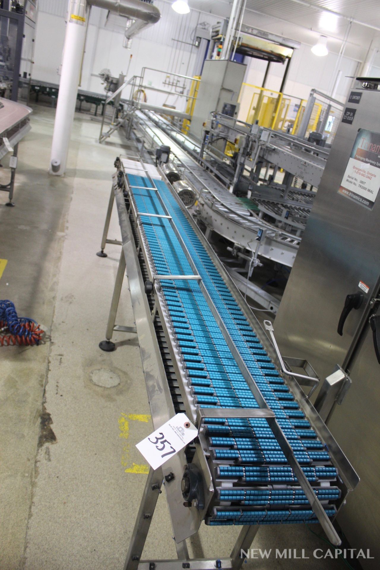 12" x 12' Roller Top Power Conveyor Section | Rigging Fee: $75