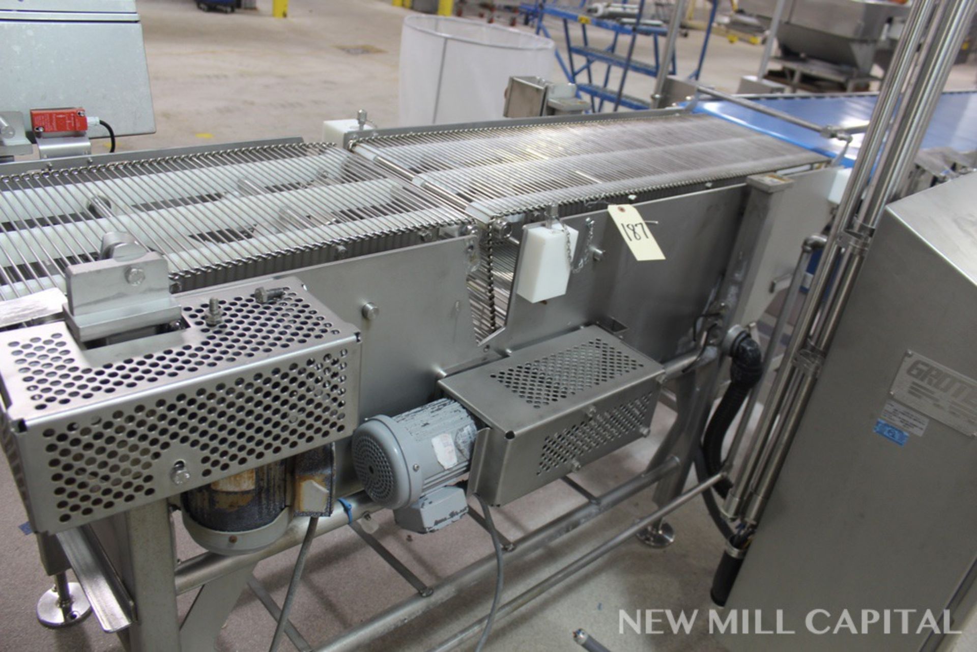 16" x 75" Stainless Steel Wire Mesh Conveyor Section | Rigging Fee: $100