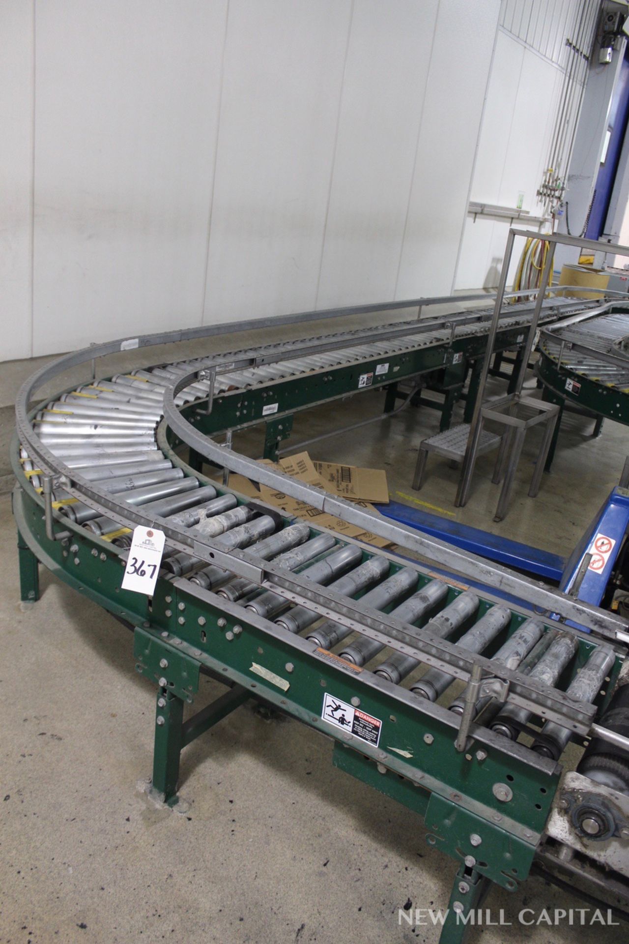 16" x 45' Roller Conveyor Section | Rigging Fee: $250