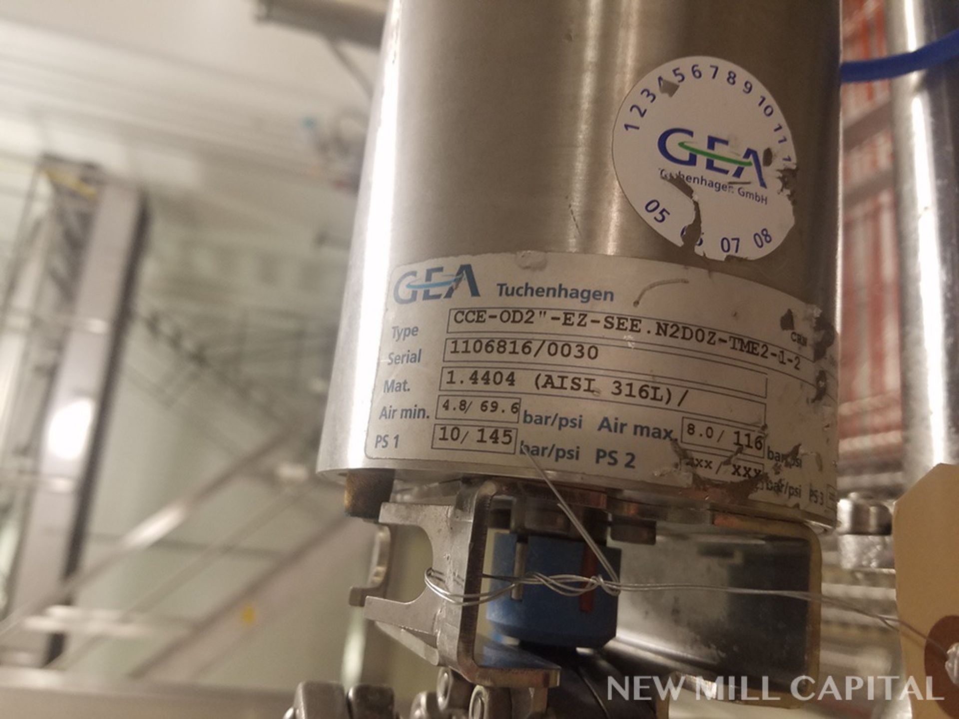 GEA Tuchenhagen Stainless Steel Actuated Valve, M# CCE-OD2"-EZ-SEE.N2DOZ-TME | No Charge For Rigging - Image 2 of 2