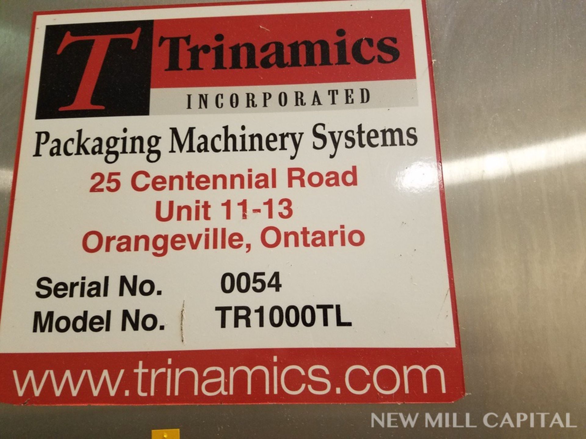 2004 Trinamics Top Load Case Packer, M# TR1000 TL, S/N 0054 | Rigging Fee: $750 - Image 2 of 6