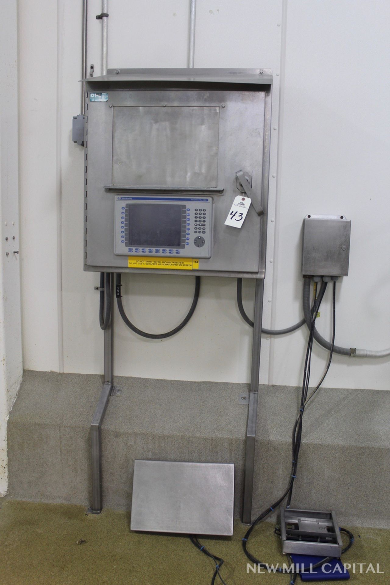 Stainless Steel Control Cabinet, W/ Allen Bradley Panelview Plus 1000 Control S | Rigging Fee: $75