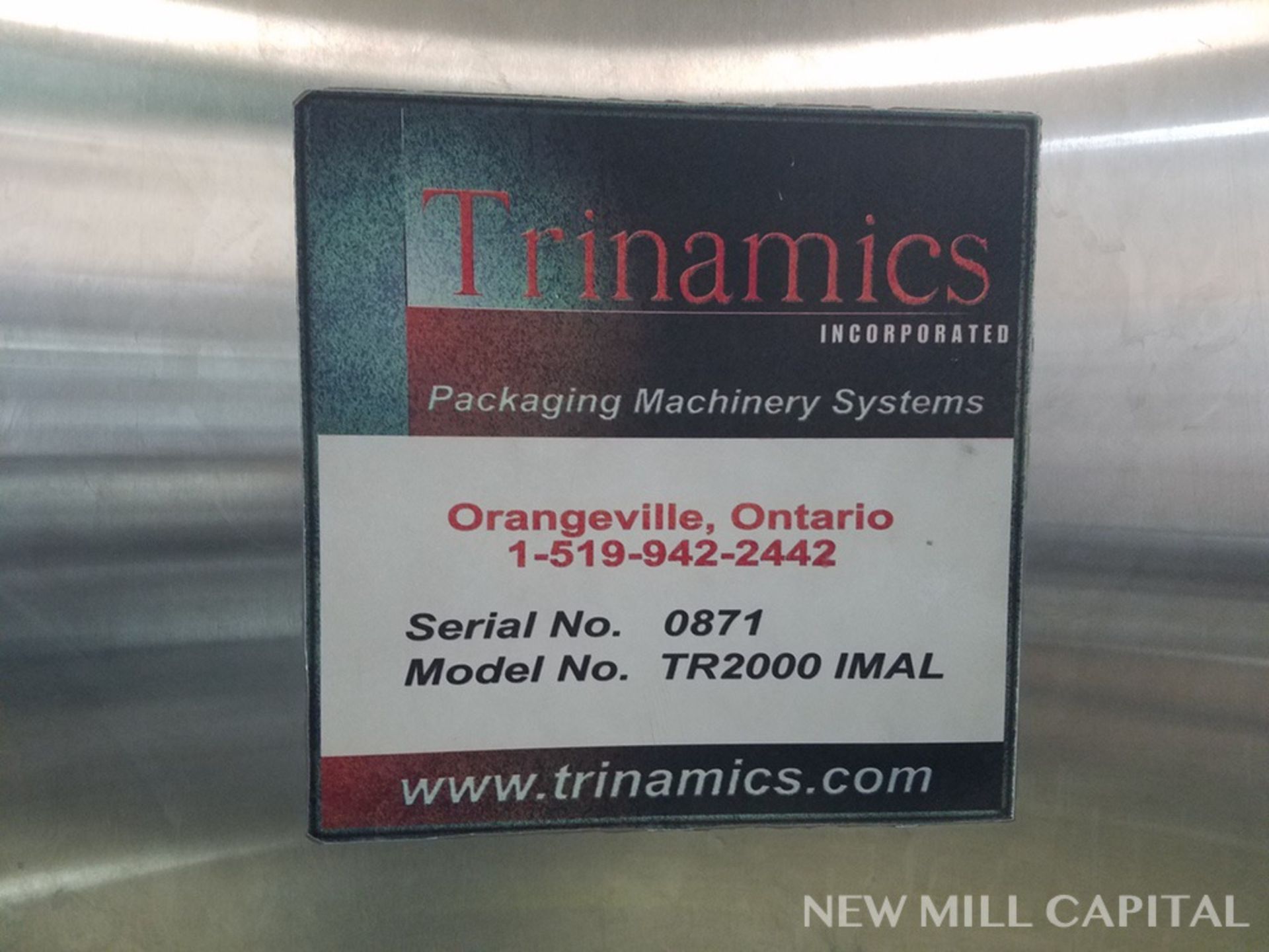 2012 Trinamics Automatic Cartoner, M# TR2000 IMAL, S/N 0871 (Subject to Bulk) | Rigging Fee: $2500 - Image 2 of 12