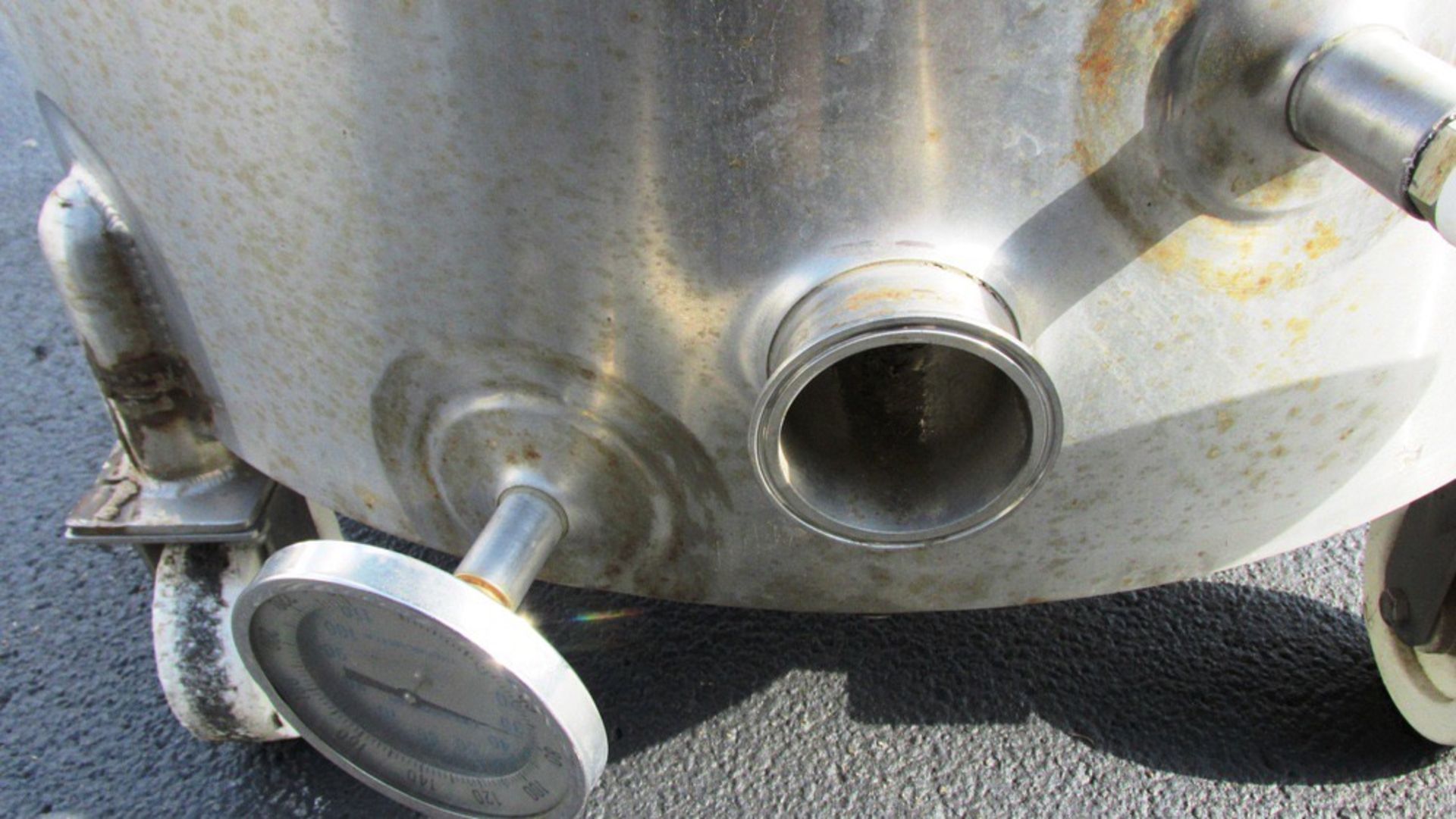 Feldmeier 50 Gallon (Approx) Stainless Steel Side Scrape Mix Tank, 1.5 HP, 1 | No Charge for Loading - Image 4 of 4