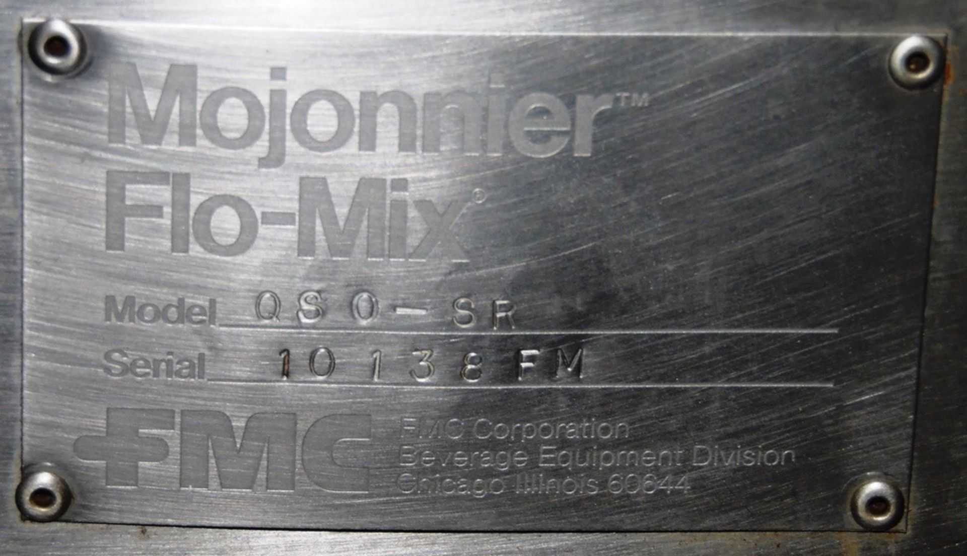 Mojonnier Model QSO-SR Standalone Flo-Mix Mounted On Stainless Steel Tubular | No Charge for Loading - Image 2 of 3