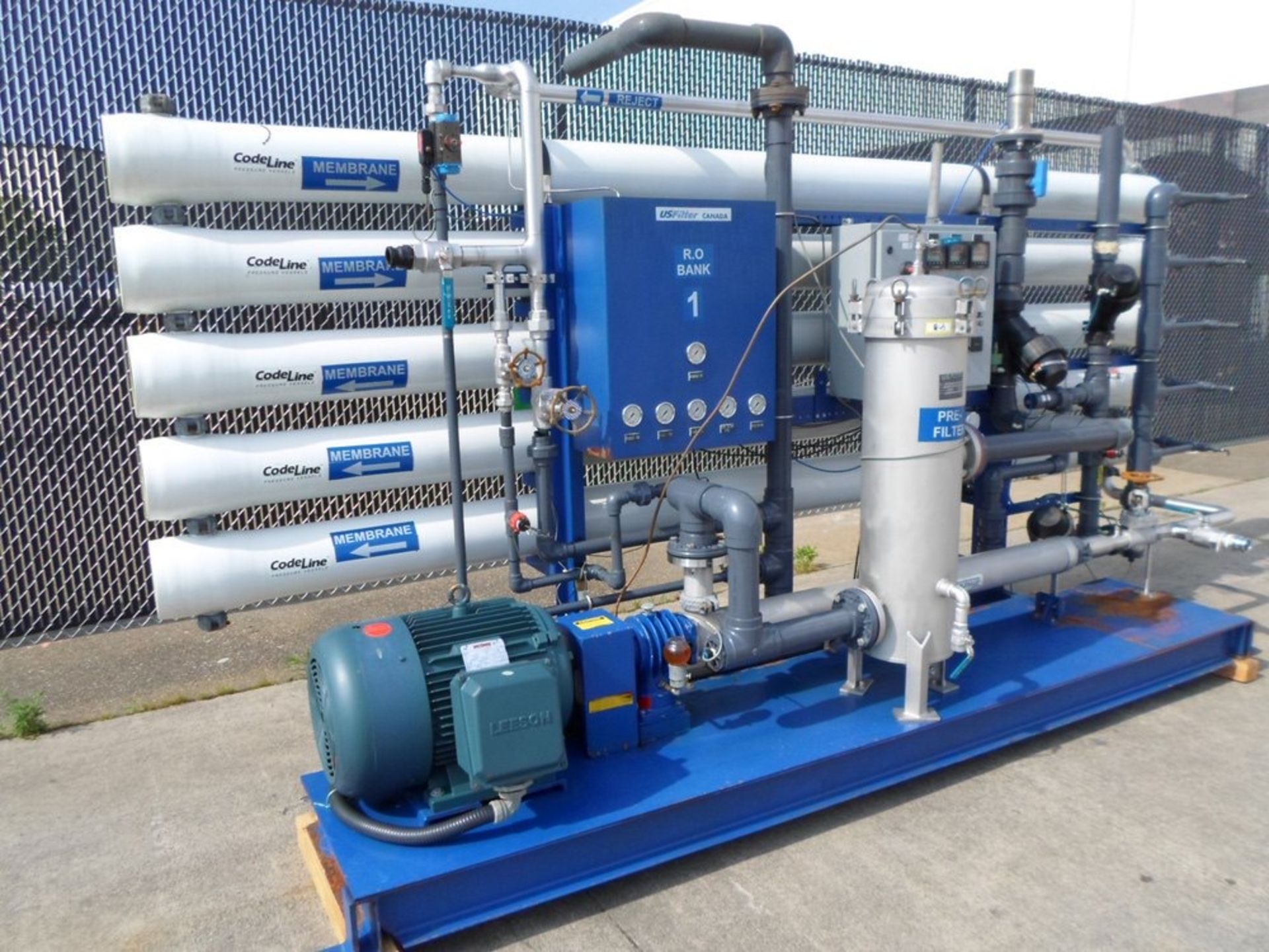 US Filter Model MK 100 - 100 GPM (5) Tube RO System, 60 HP Pump and S/S Filt | No Charge for Loading