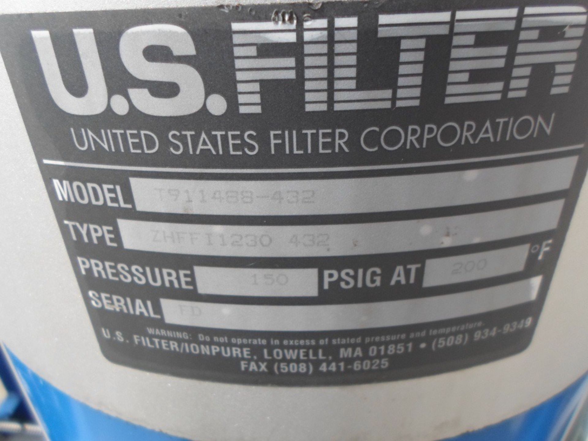 US Filter Model MK 100 - 100 GPM (5) Tube RO System, 60 HP Pump and S/S Filt | No Charge for Loading - Image 3 of 4