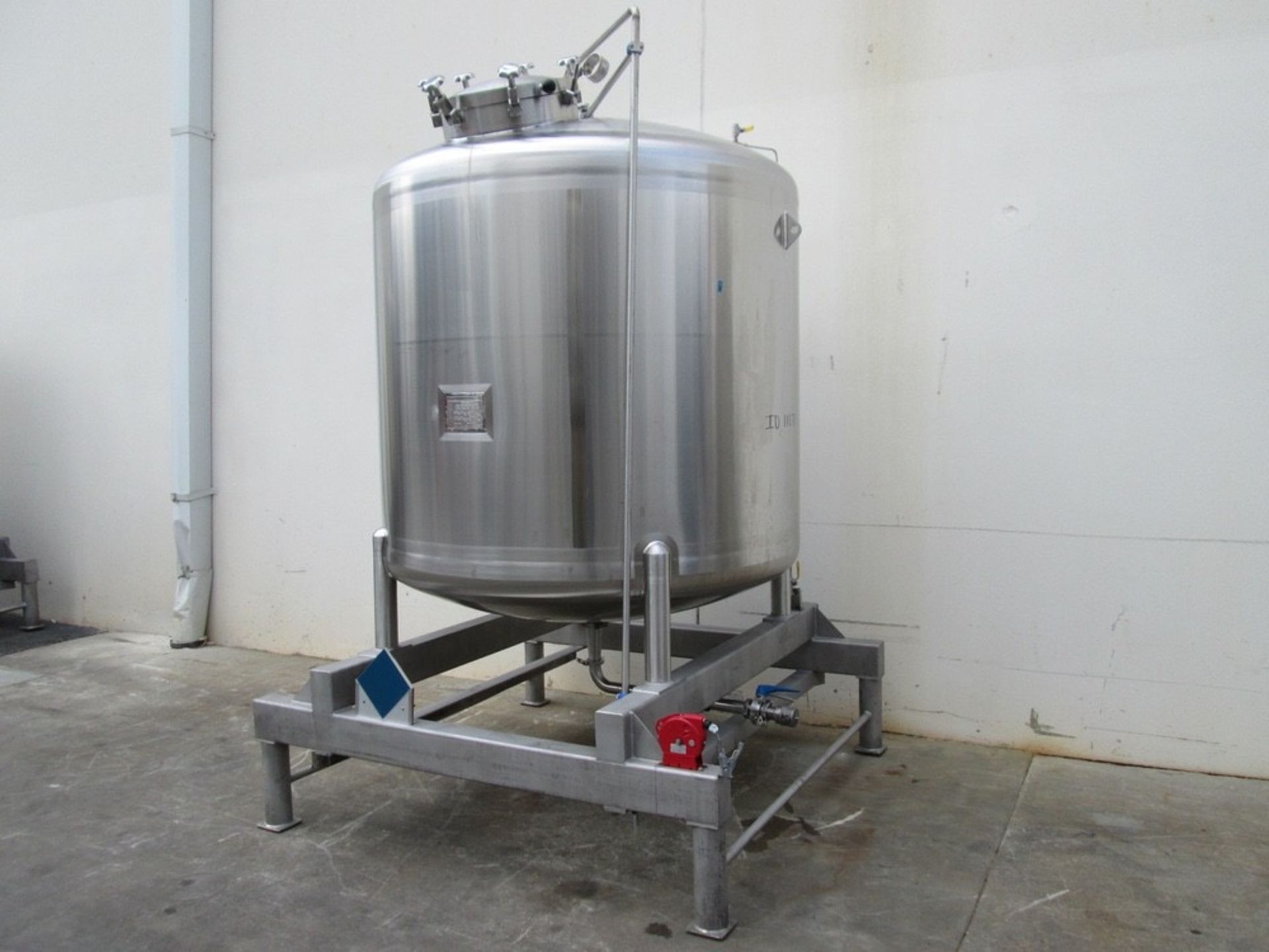 Feldmeier 1,000 Gallon 316L Stainless Steel Pressure Storage Tank, Dished an | No Charge for Loading