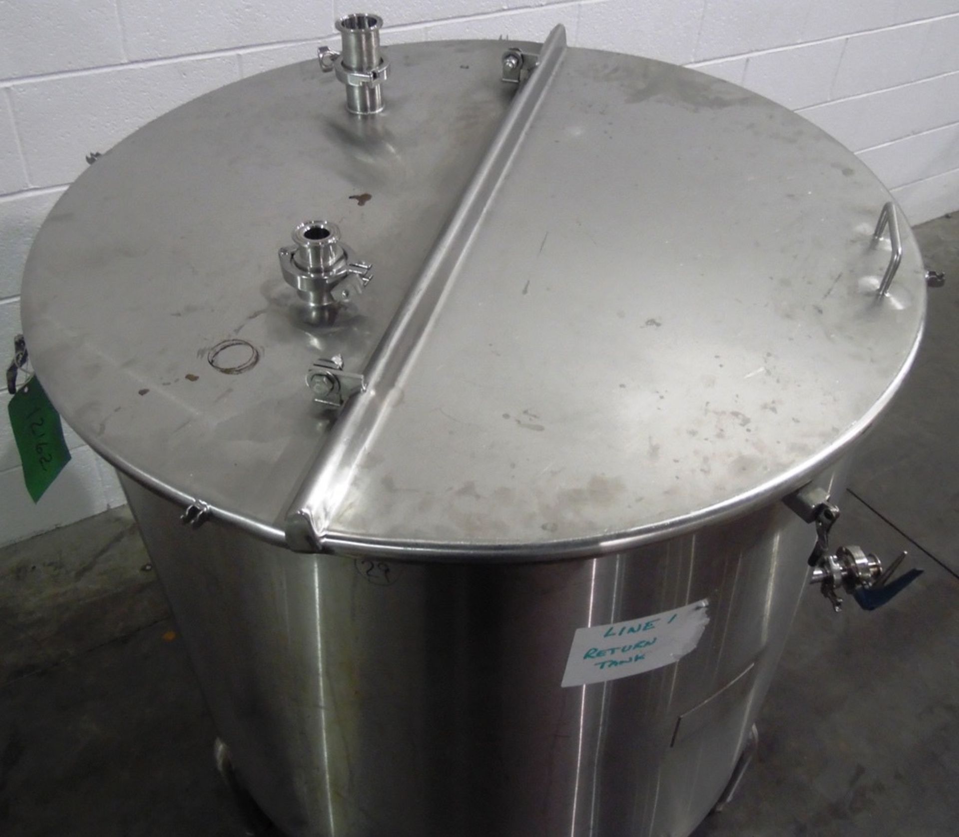 110 Gallon Single Wall Stainless Steel Return Tank, Approx 35" Straightwall | No Charge for Loading - Image 3 of 4