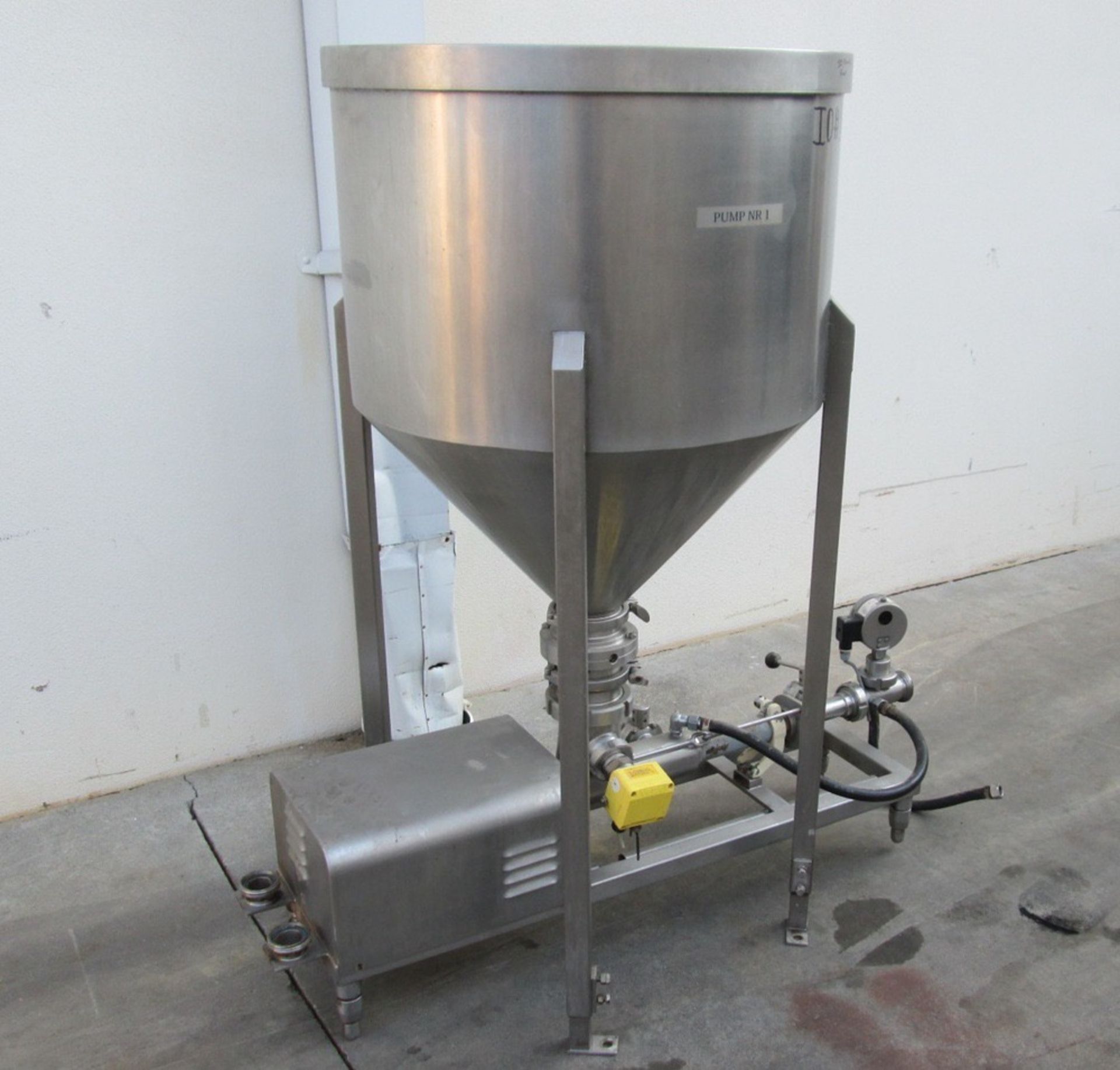 Stainless Steel Pump With Hopper Feeder, Hopper Has Approx, 27-1/2 Diameter | No Charge for Loading