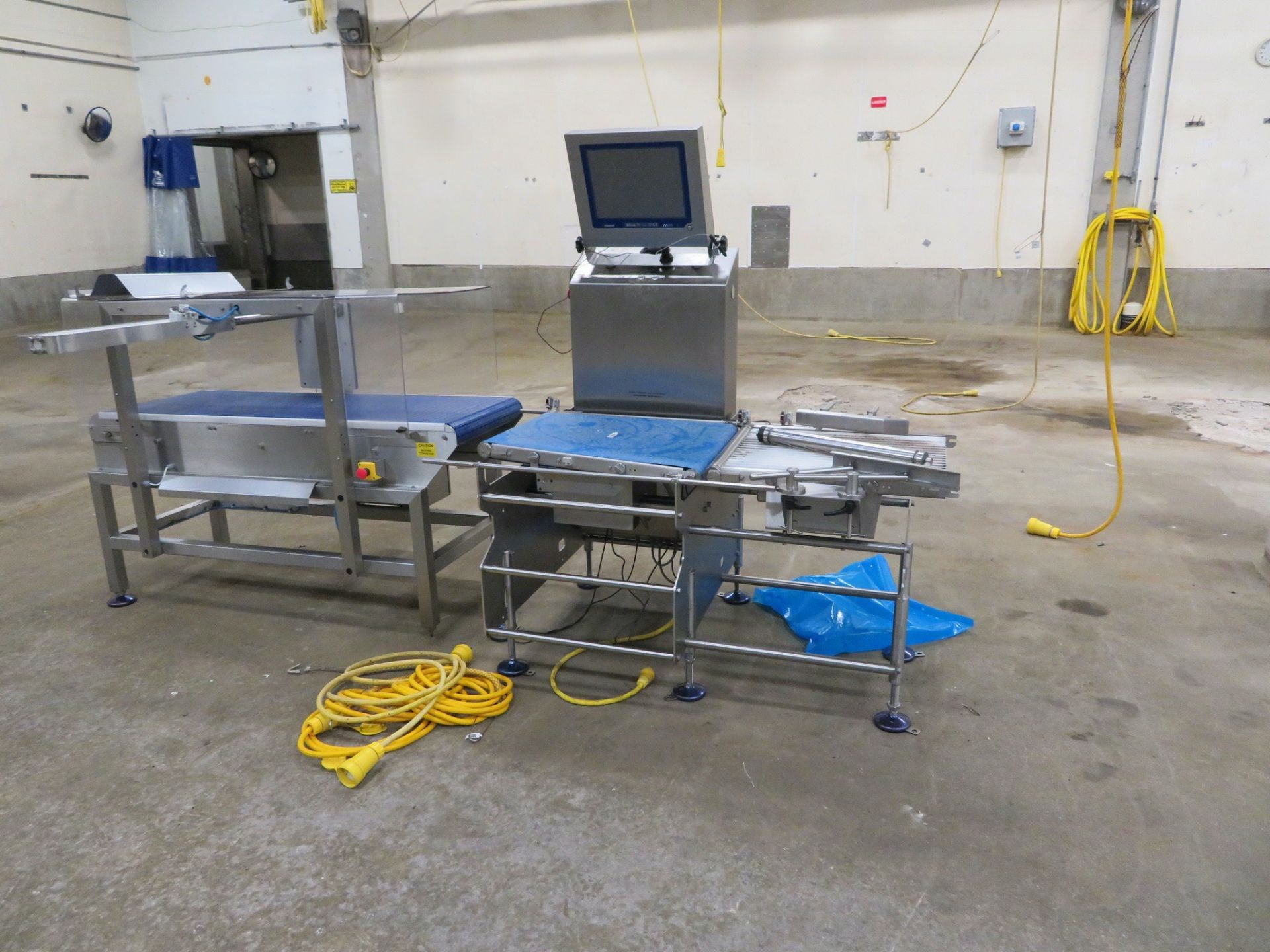 2014 Marel Model 9500W Check Weigher, w/ reject Conveyor, 19-1/2"W Belt, S/N: 9 | Rigging Fee: $500