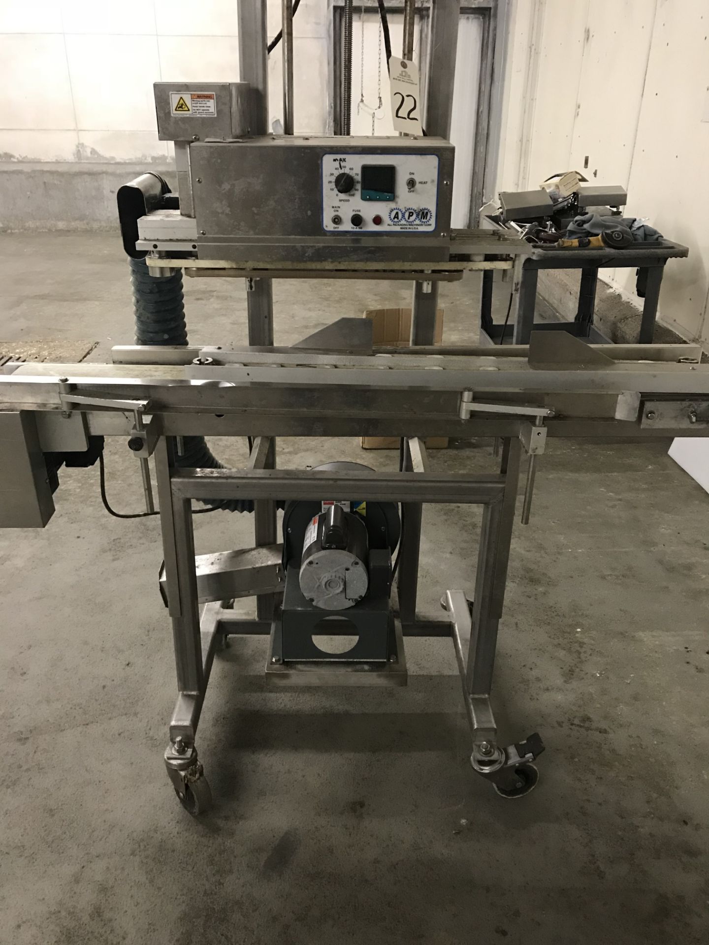 All Packaging Machinery Band Bag Sealer, 6" Belt, Model # VCBSDM 1/4TX.6x5.EC | Rigging Fee: $100