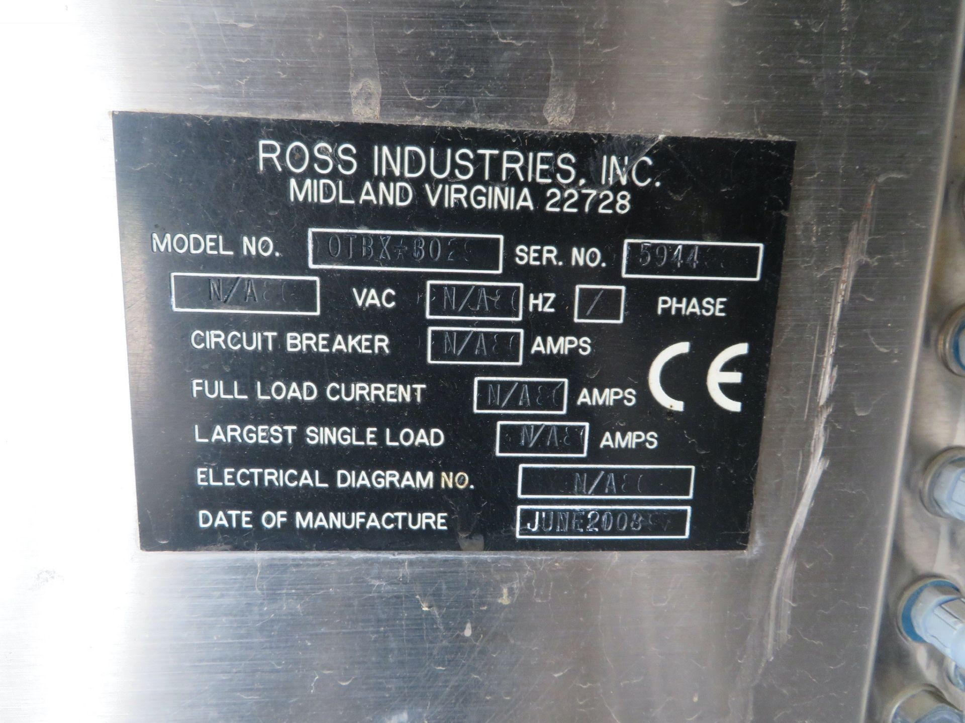 2008 Ross Model S30 Automatic Tray Sealer, 30 Trays/min, New Spare Head, 15" Be | Rigging Fee: $800 - Image 8 of 8