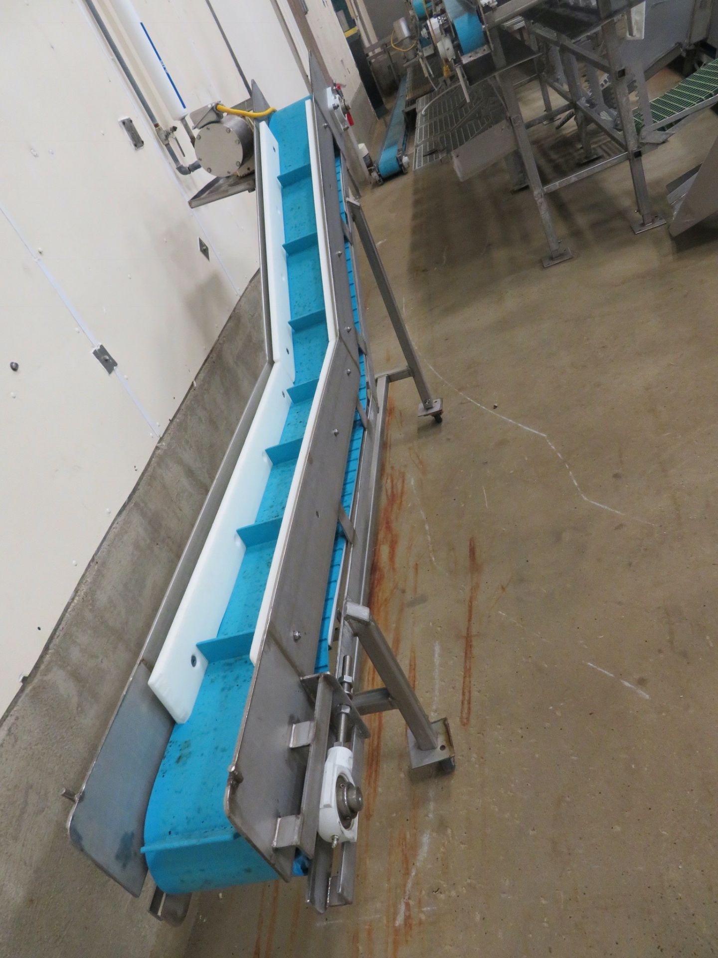 Stainless Steel Incline Conveyor, 8"W x 8'L, Stainless Steel Motor | Rigging Fee: $150