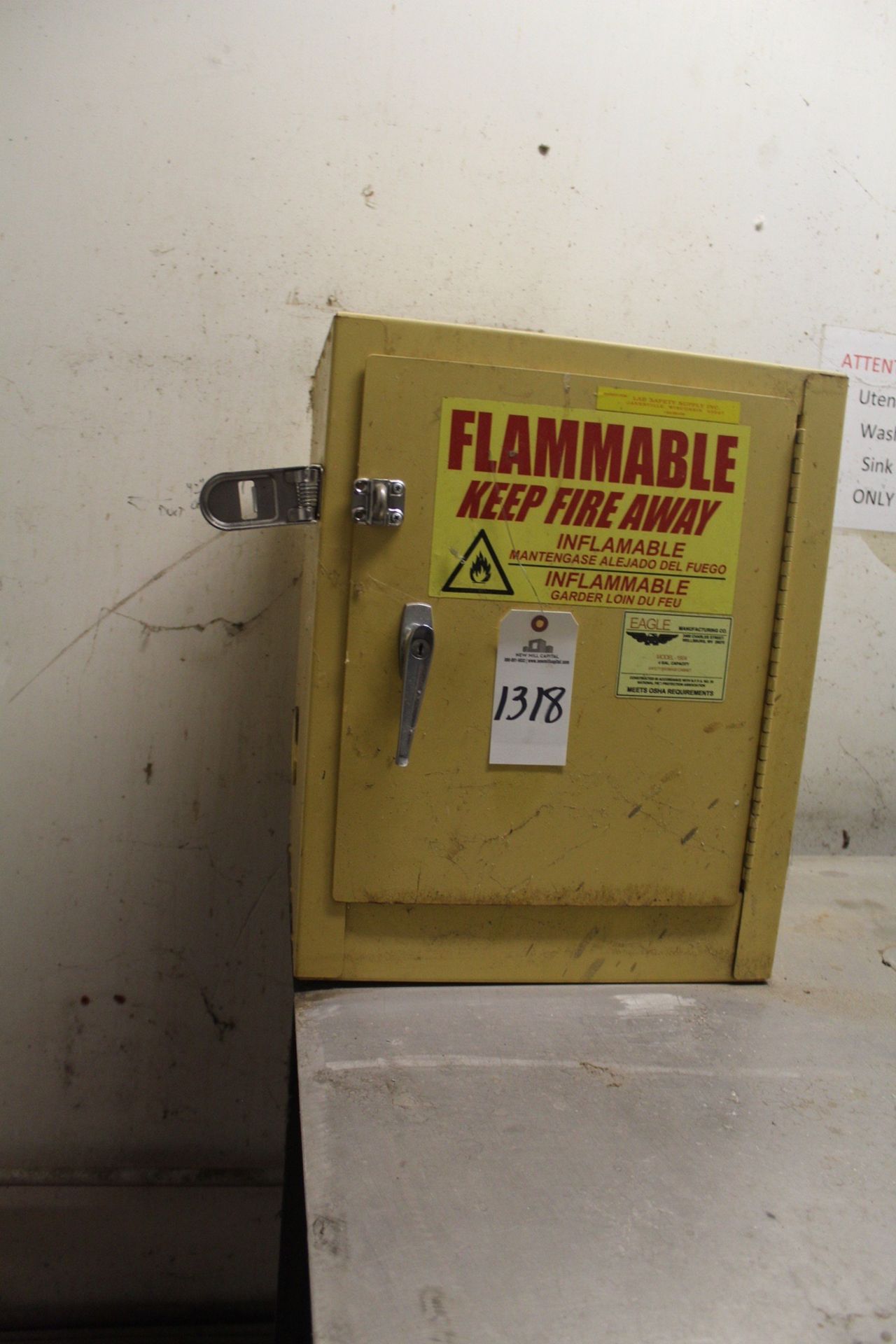 Flammable Storage Cabinet | Rigging Fee: $45