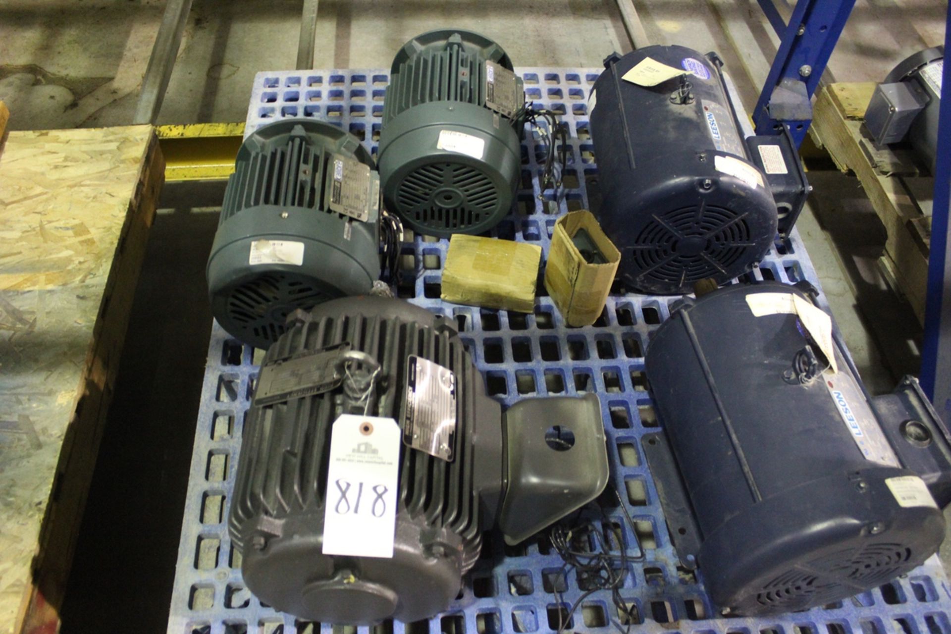 Pallet Lot Electric Motors | Rigging Fee: $15