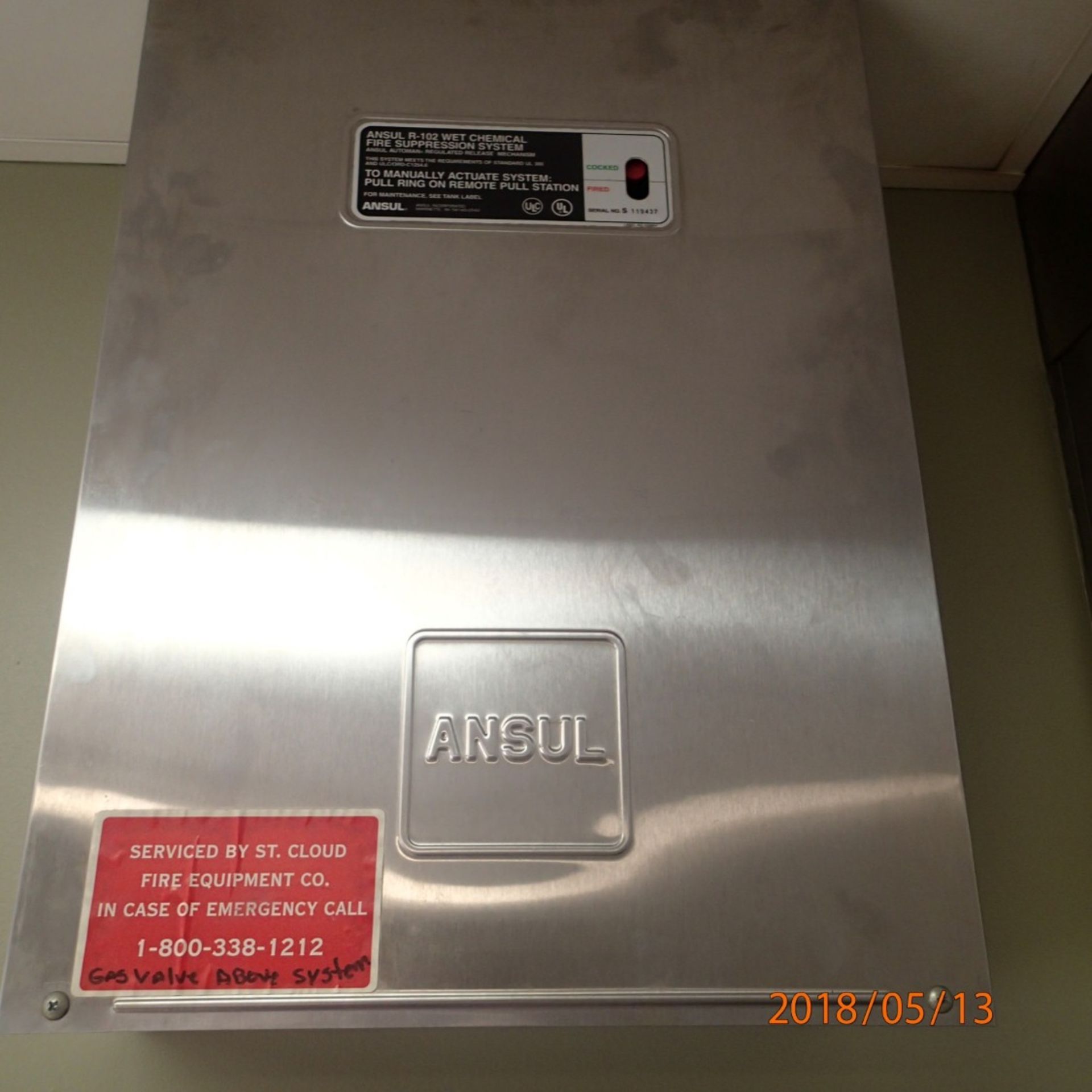 Ansul Fire Suppression System - Located in St. Cloud, MN