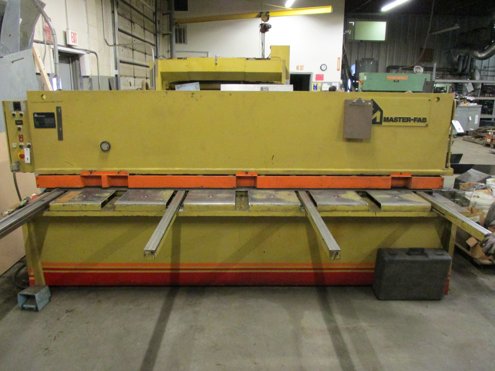 10' Master-Fab Shear #S250-10 (S/N: 85-1-856) Cuts up tp 1/4 inch - New Rebuilt Hydraulics