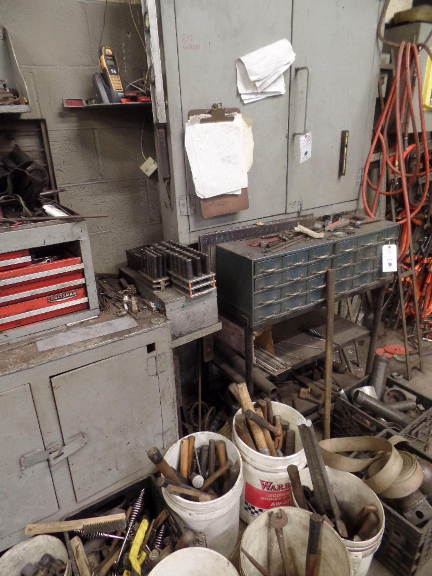 [LOT} Hammers, Hand tools, Wrenches, Files, Abrasives, Tool Boxes & Cabinets Included - Image 3 of 3