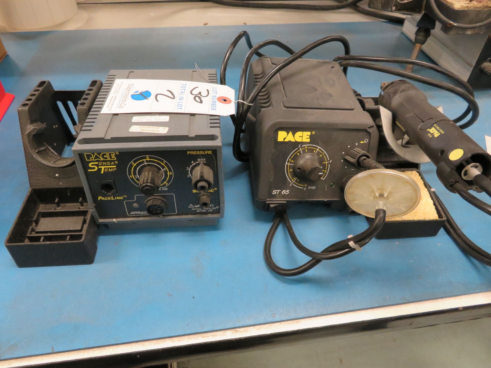 (2) Asst. Pace Soldering Stations ST65