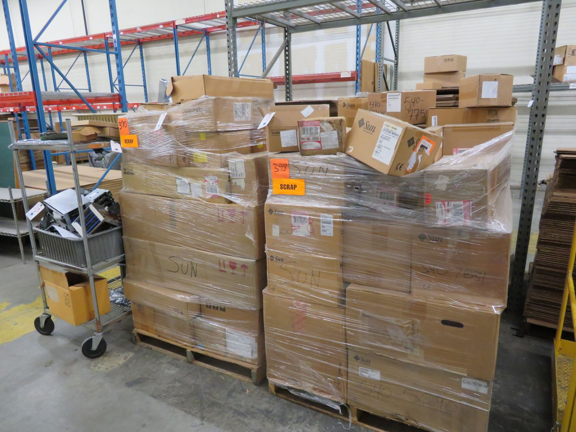 [LOT] Asst. Scrap Electronics on (2) Pallets & (1) Cart