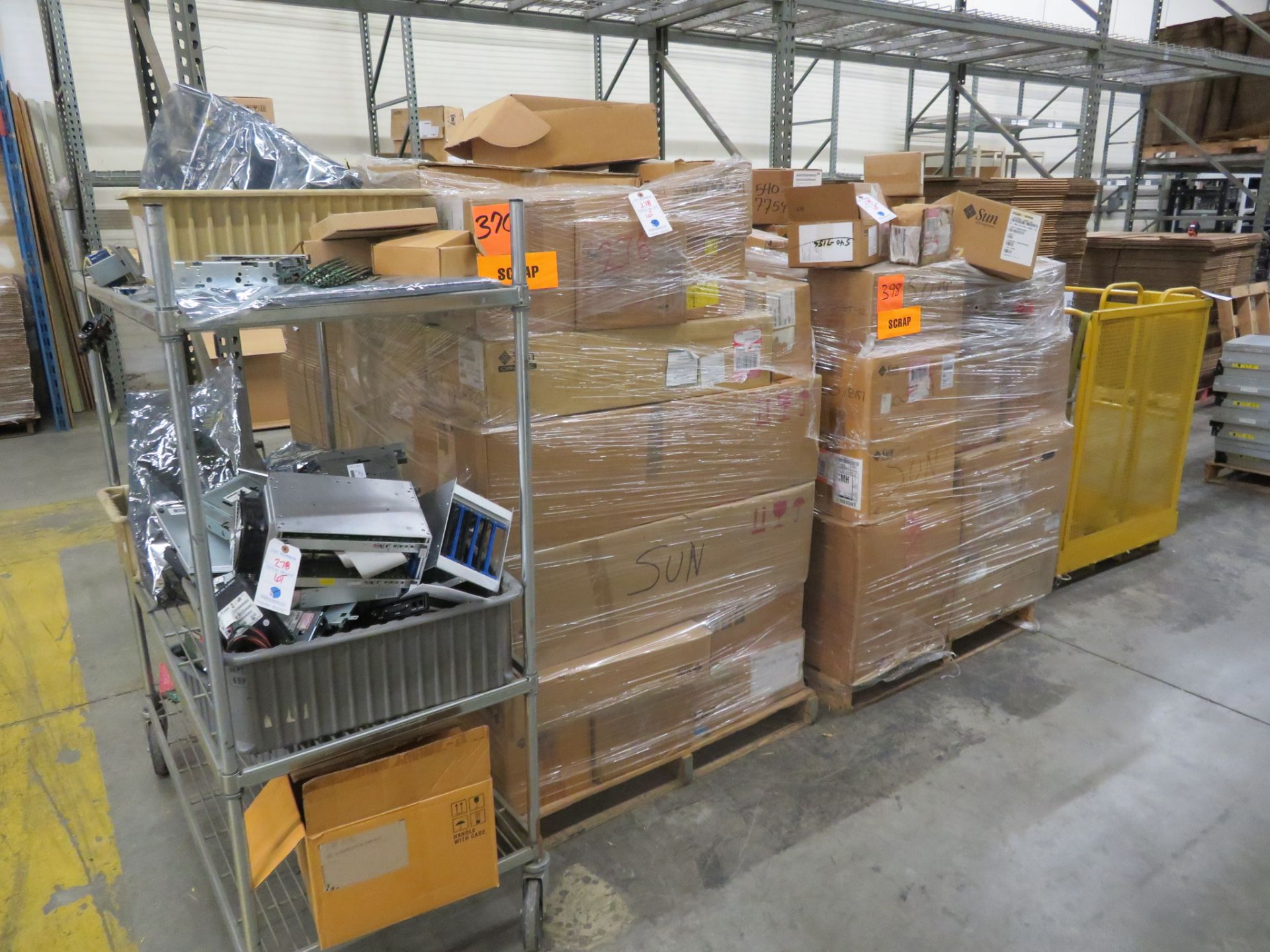 [LOT] Asst. Scrap Electronics on (2) Pallets & (1) Cart - Image 2 of 2