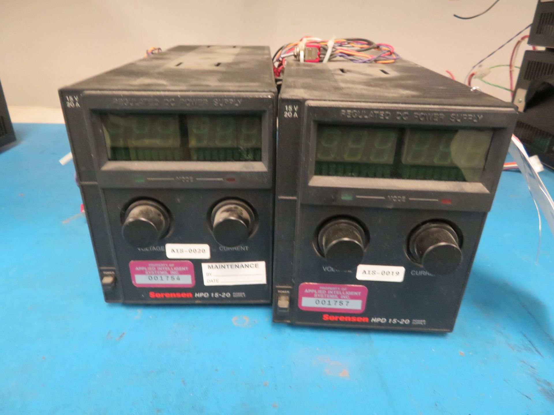 (2) Sorensen HPD15-20 15V 20 Amp Power Supply