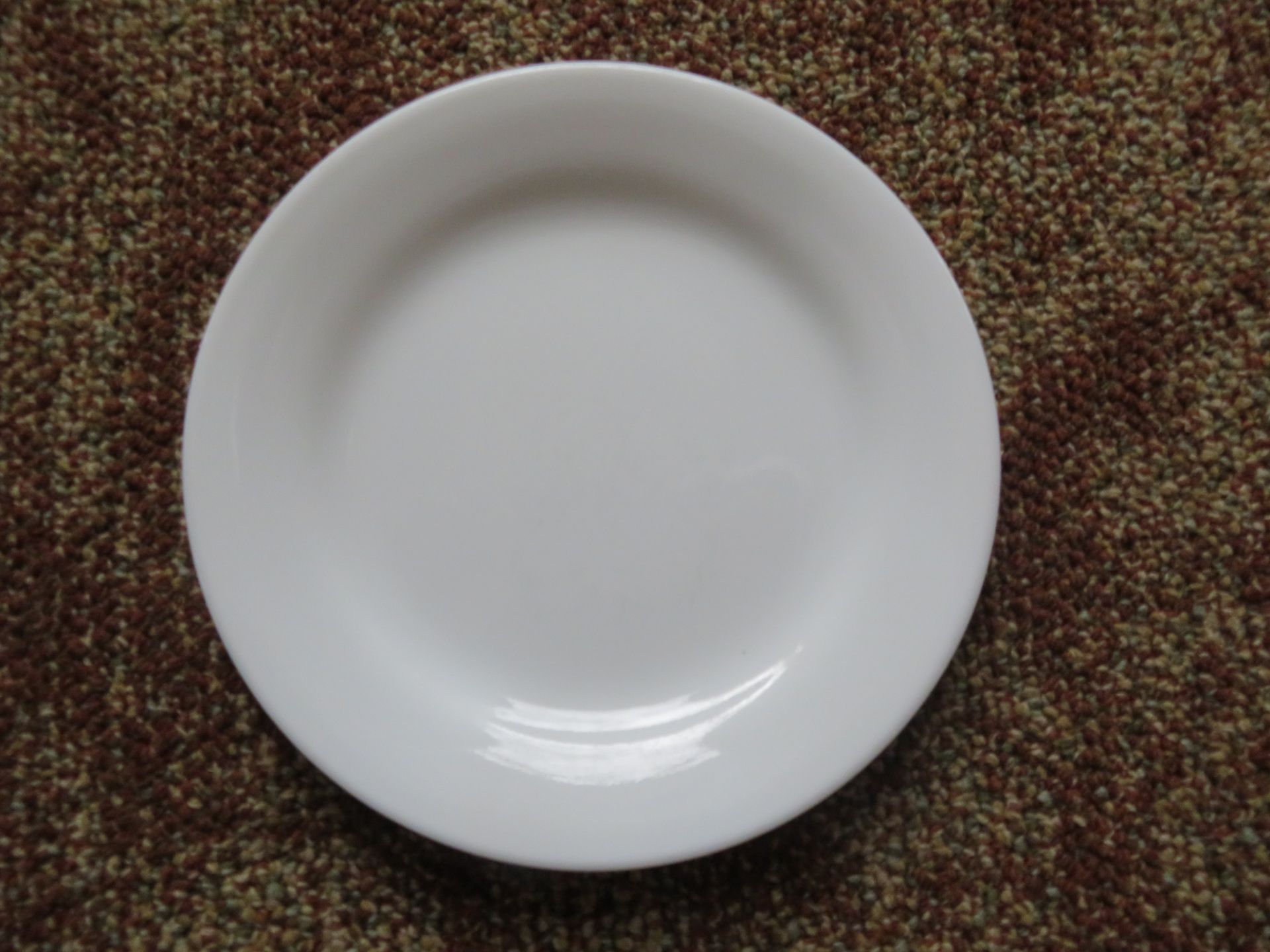 (343) 6" White China Plate