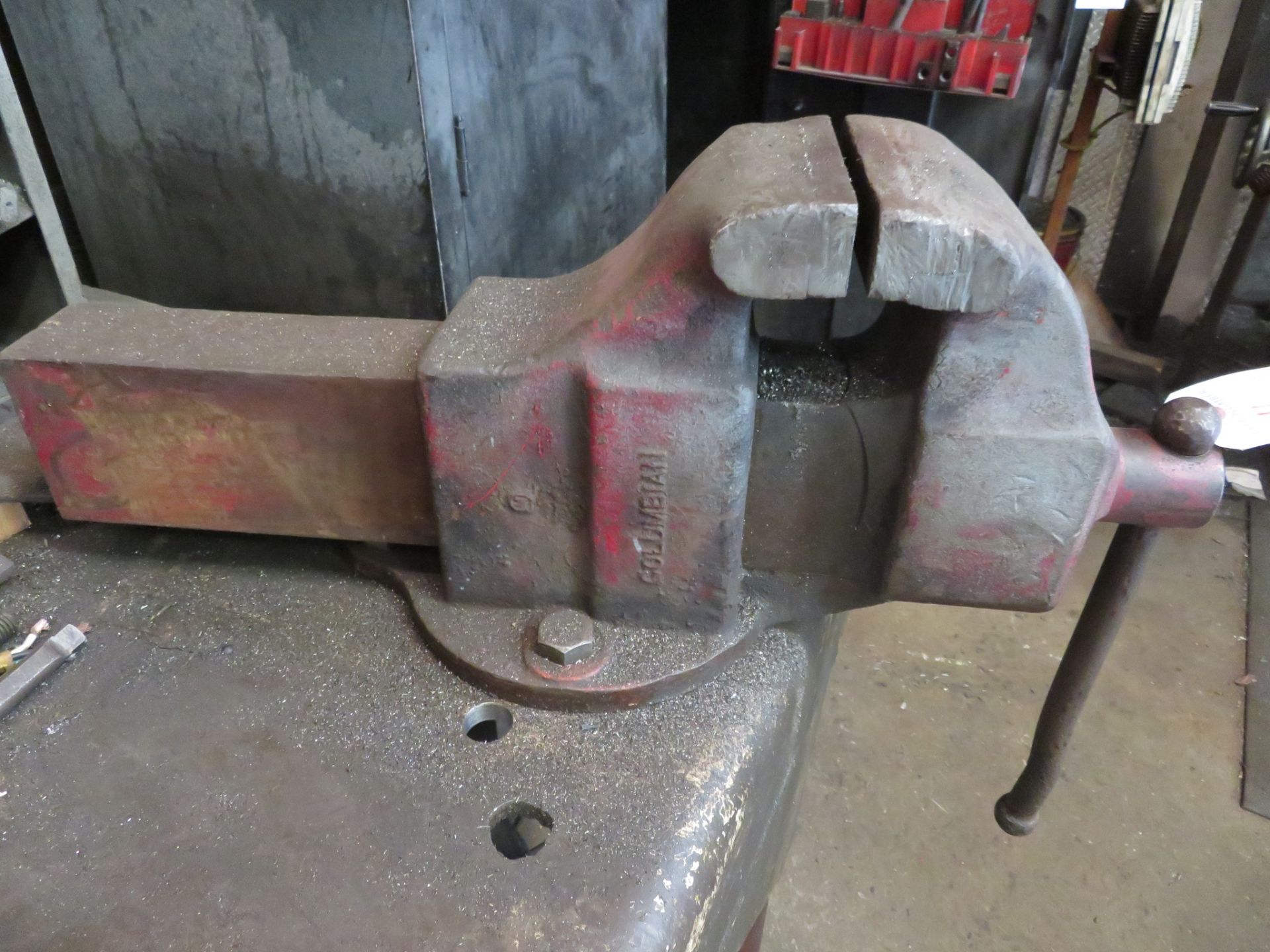 Columbian 6" Bench Mounted Vice (To Be Removed From Bench)