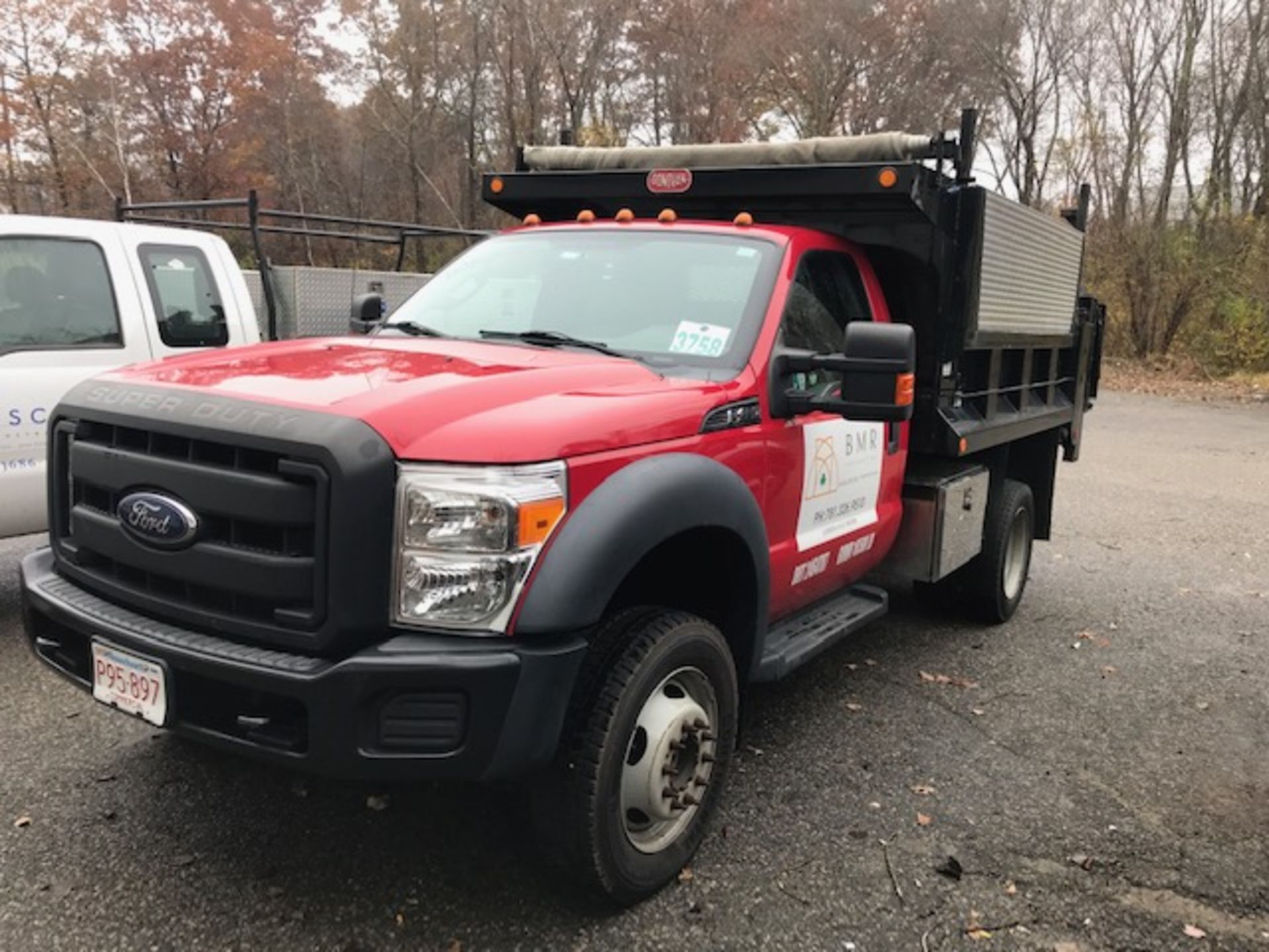 2014 Ford #F450 Super Duty, 4x4, 6 Wheel, Automatic Trans, Gas, V10, A/C, 10' Dump Body w/Tommy Lift