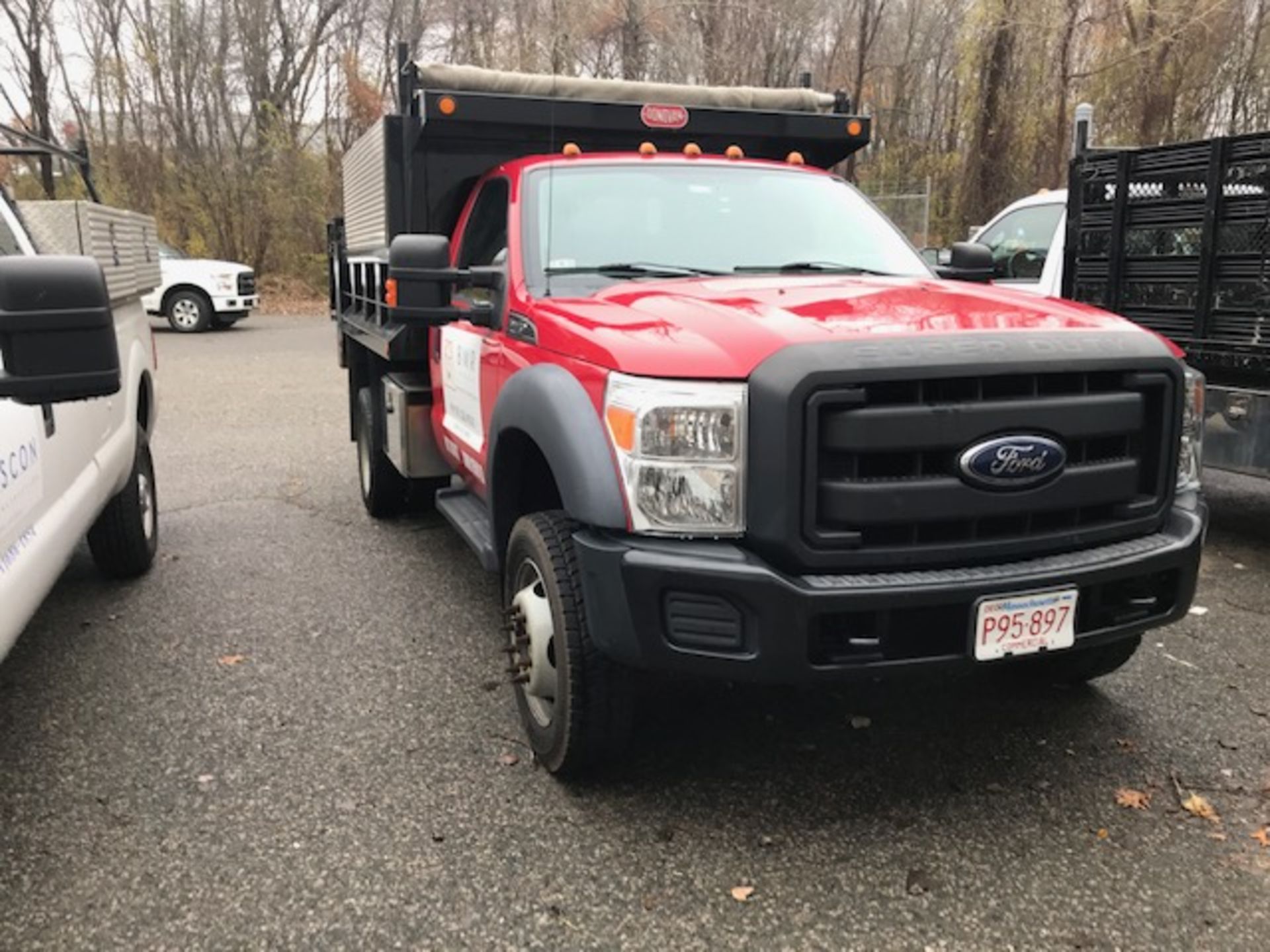 2014 Ford #F450 Super Duty, 4x4, 6 Wheel, Automatic Trans, Gas, V10, A/C, 10' Dump Body w/Tommy Lift - Image 2 of 4