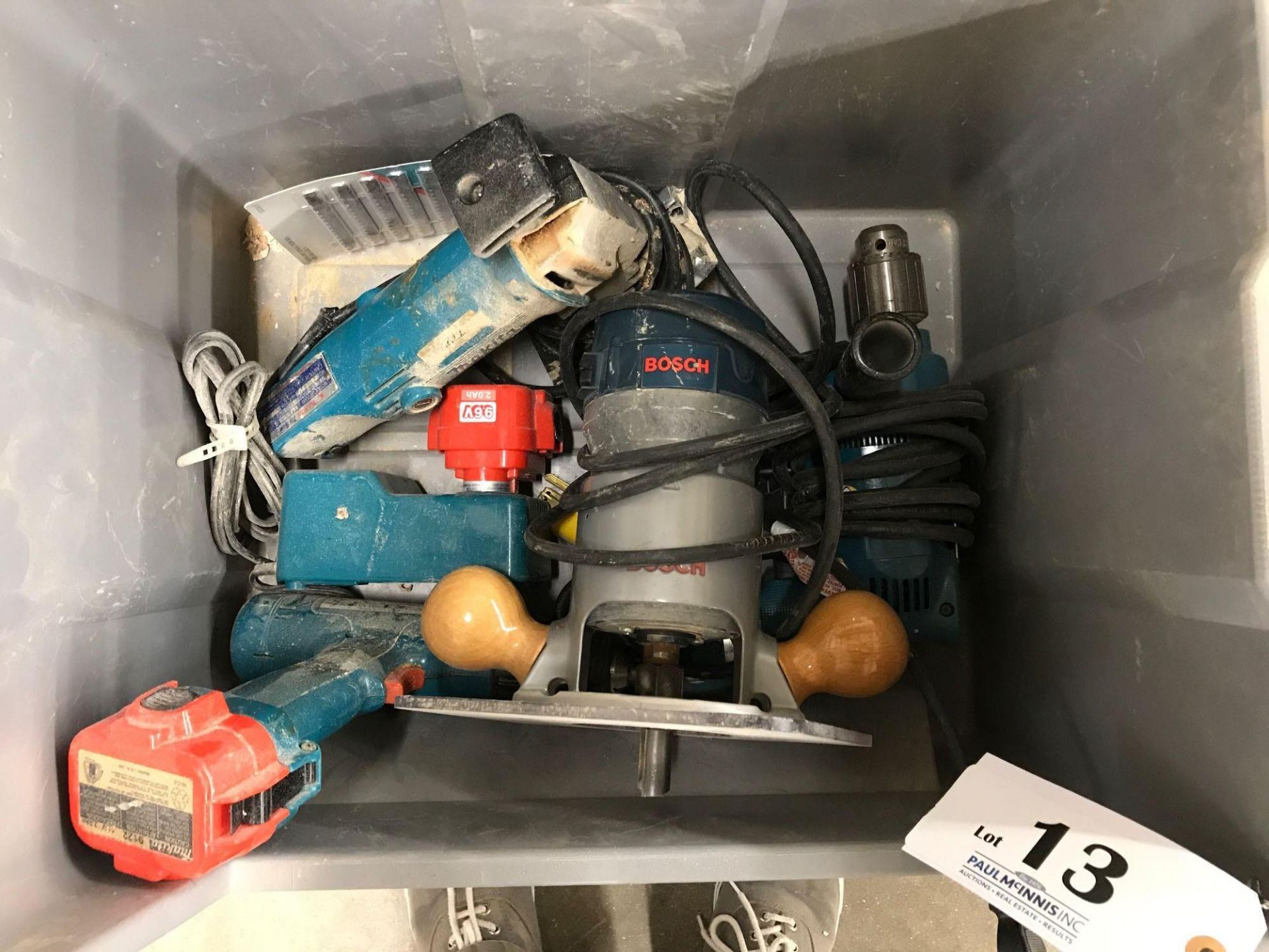 Lot of Makita and Rigid power tools