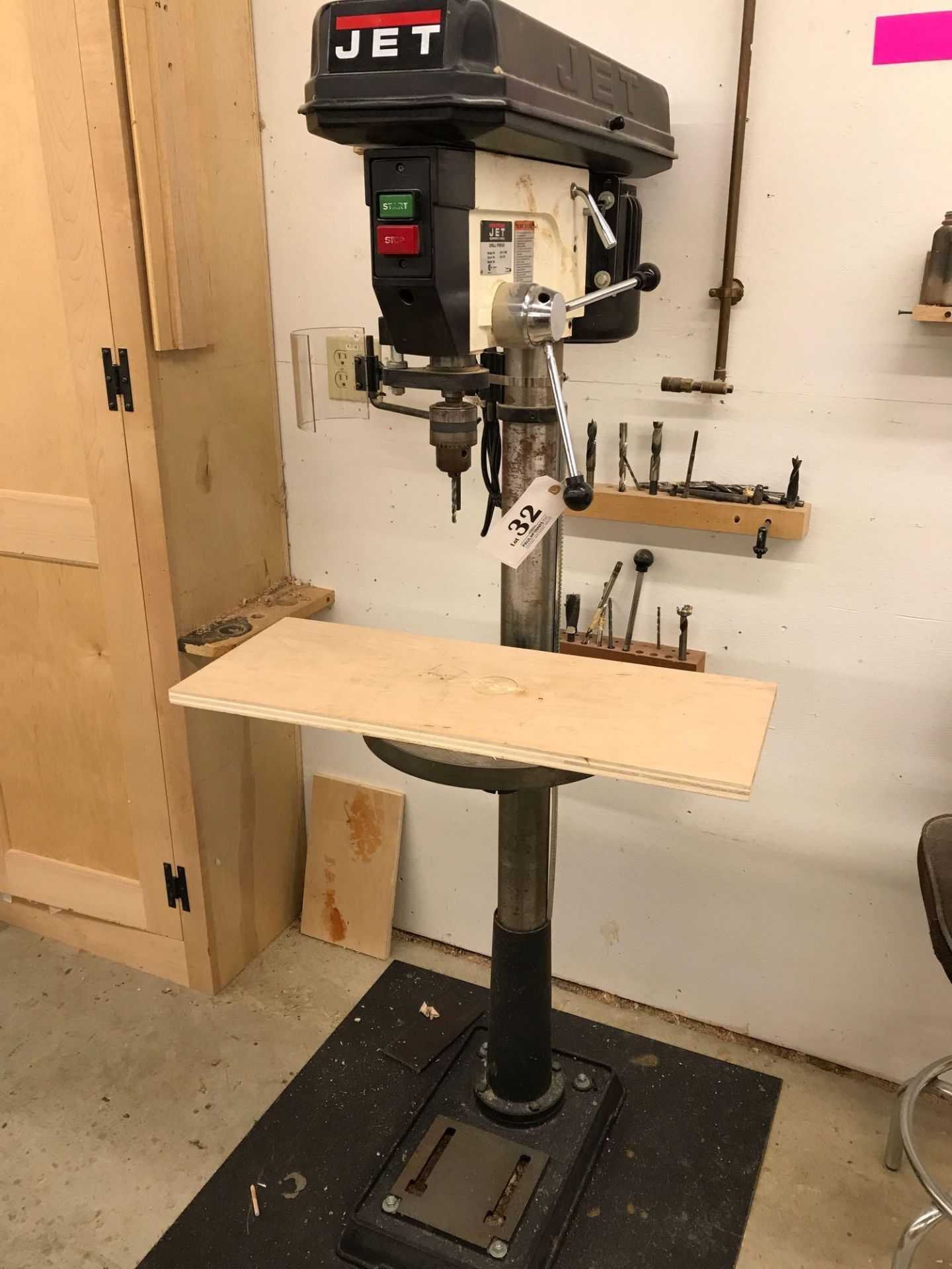 JET drill press Model# JDP-17MF with bits