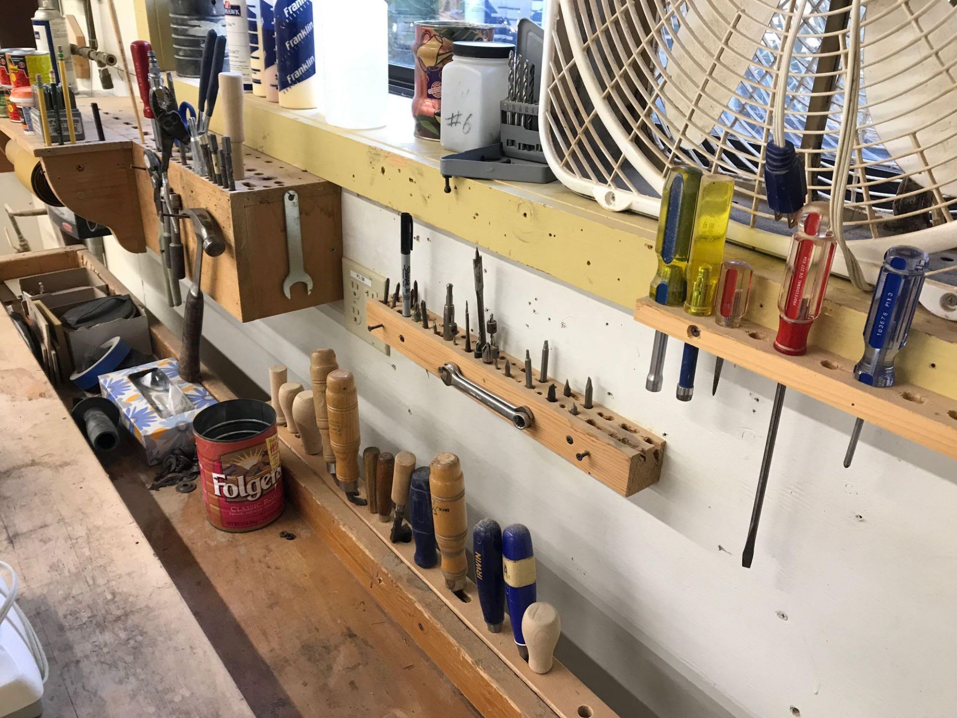 Work bench and assorted tools - Image 2 of 2