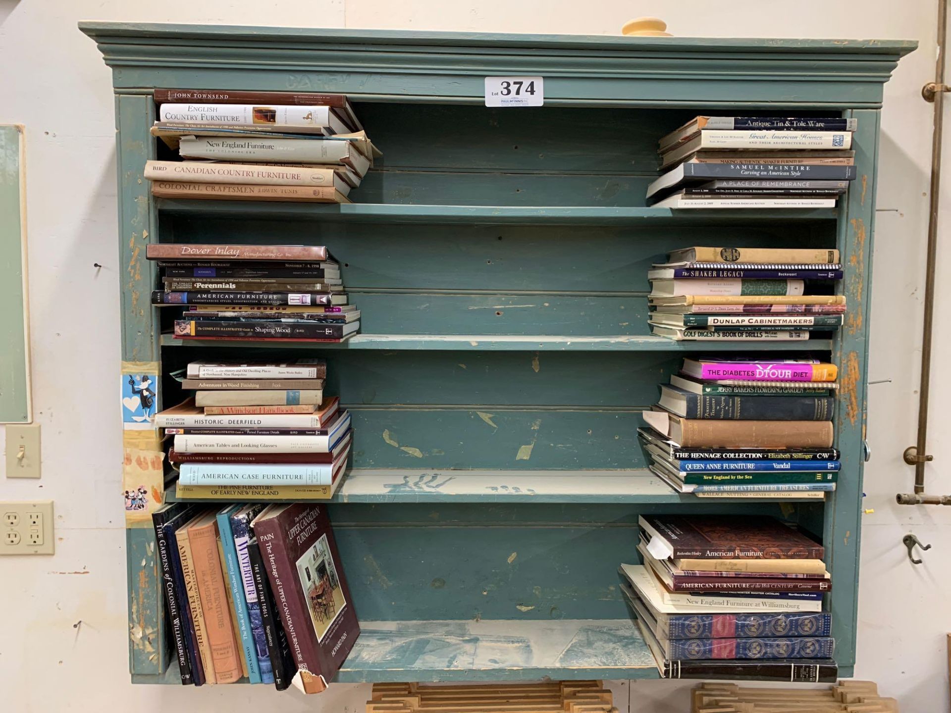 Bookcase and lot of books