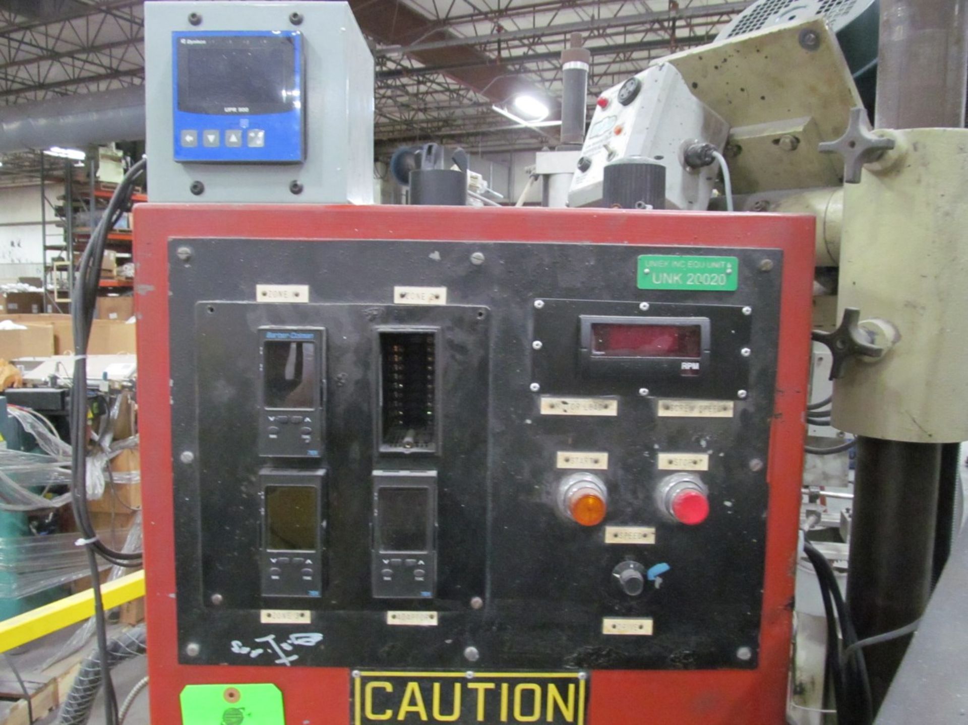 1.25" Davis Standard DS-125 Pedestal Extruder, s/n K4995E (1988), 3-Barrel Zones, Loc. Off Line - Image 3 of 3