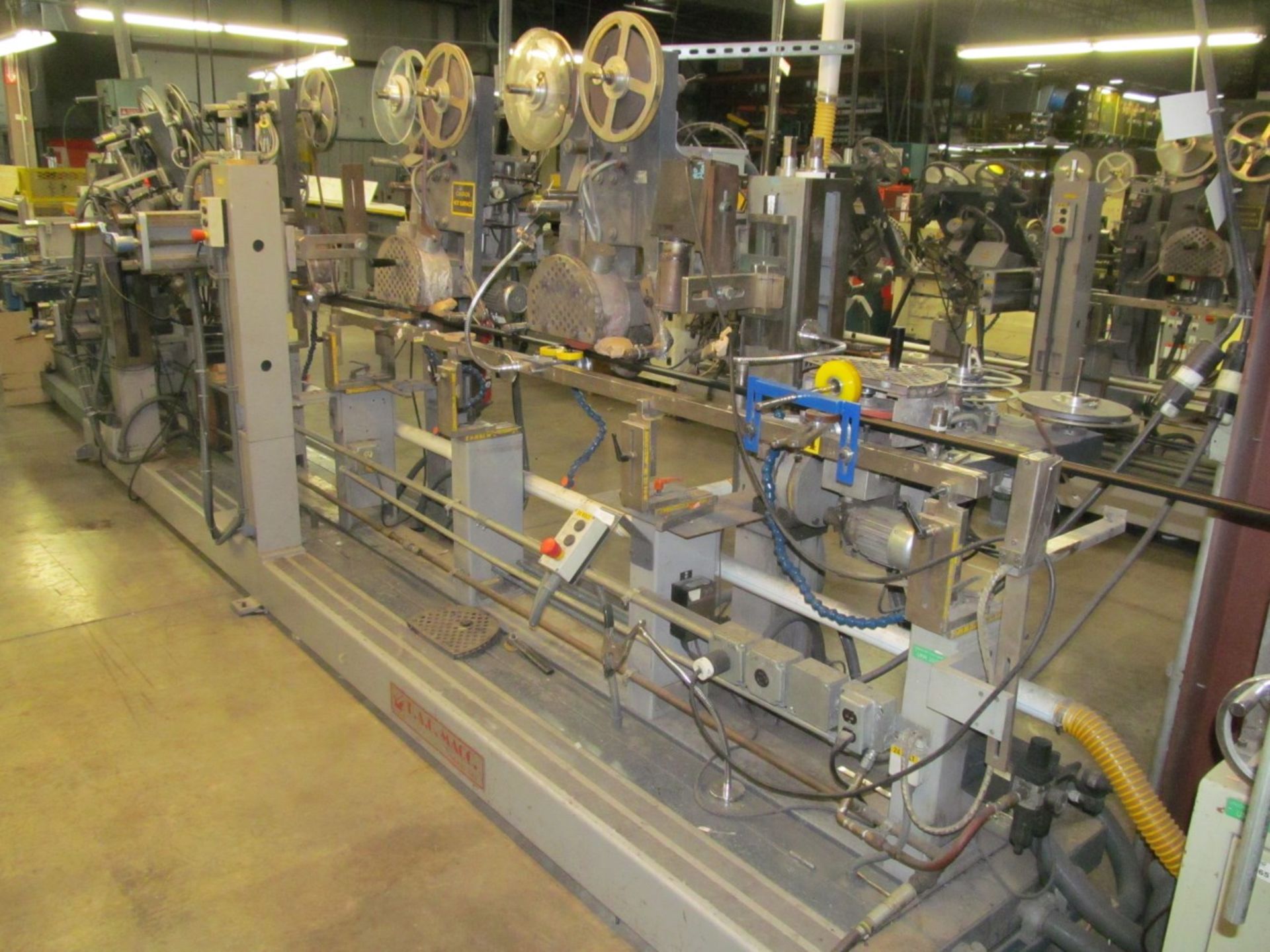 P.A.O. Macc. DC6/PVC 6-Head Hot Tape Foiler, s/n 1517 (2002), 220 Volt, Loc. Line 3 - Image 2 of 5