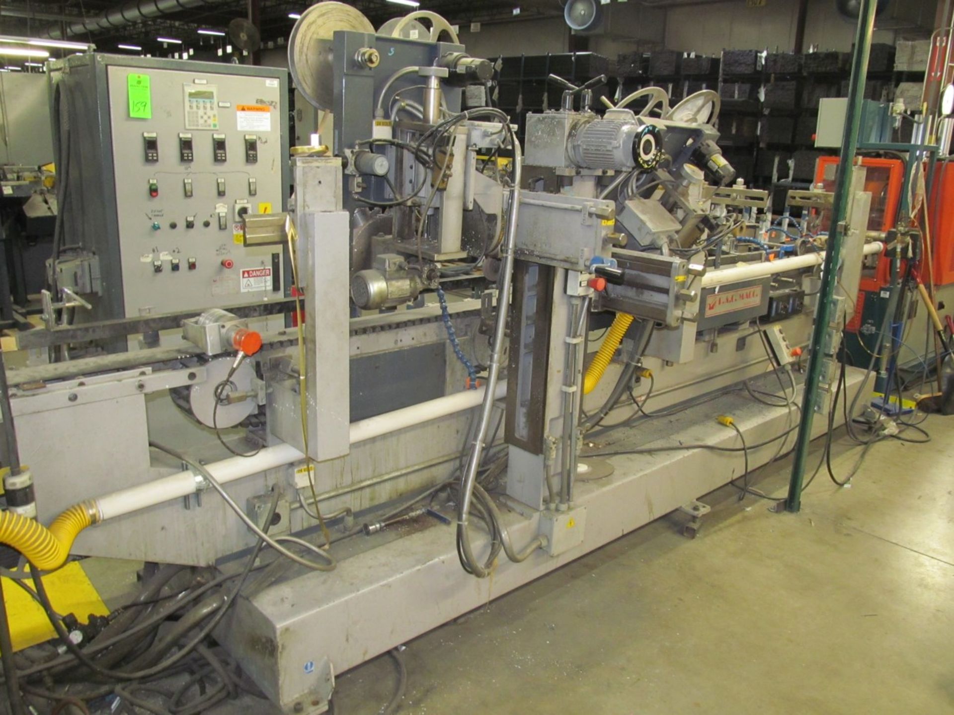 P.A.O. Macc. DC4/ 4-Head Hot Tape Foiler, s/n 1338 (2000), 240 Volt, Loc. Line 17