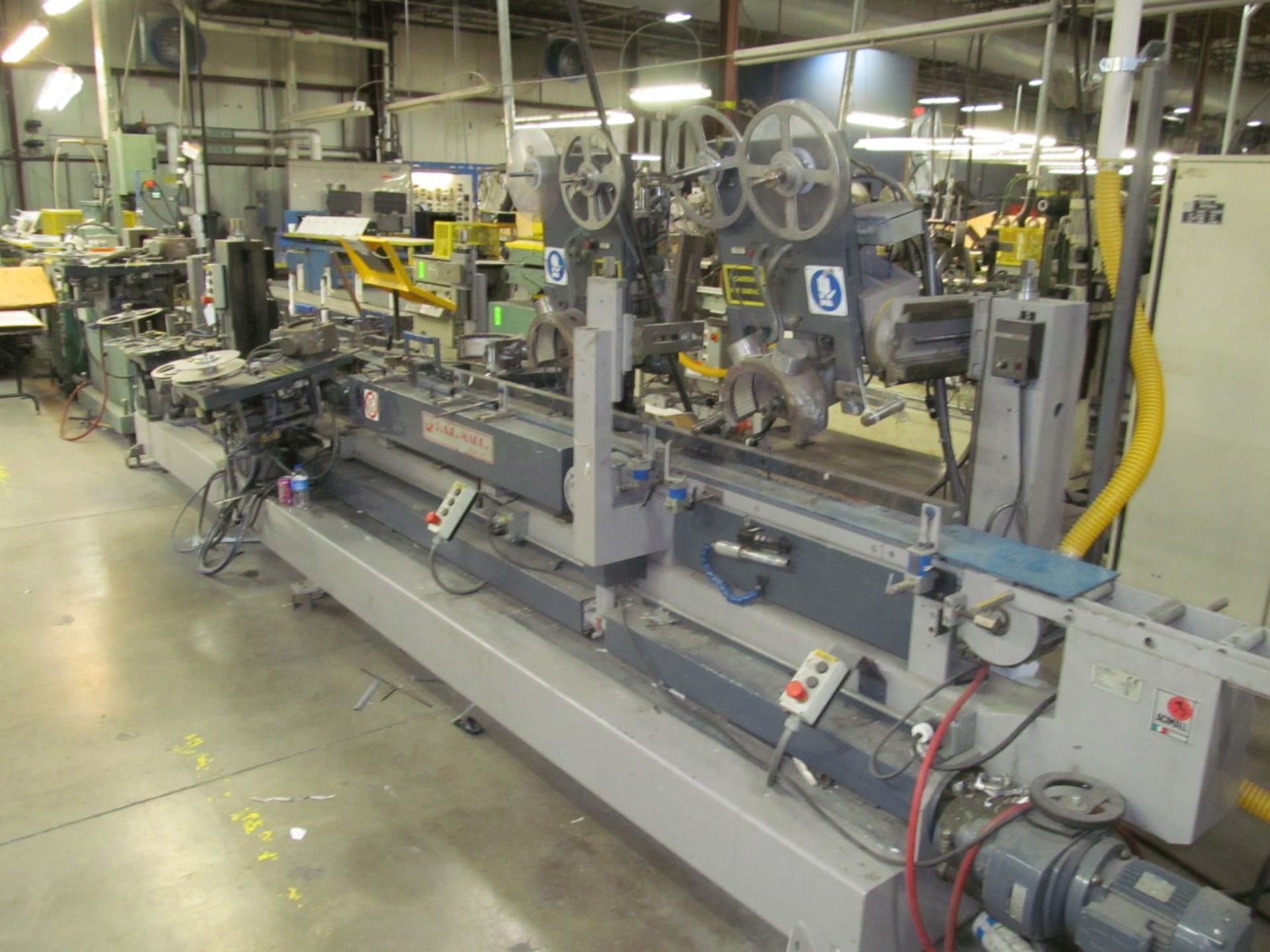 P.A.O. Macc. DC6/ 6-Head Hot Tape Foiler, s/n 1290 (1999), 220 Volt, Loc. Line 11