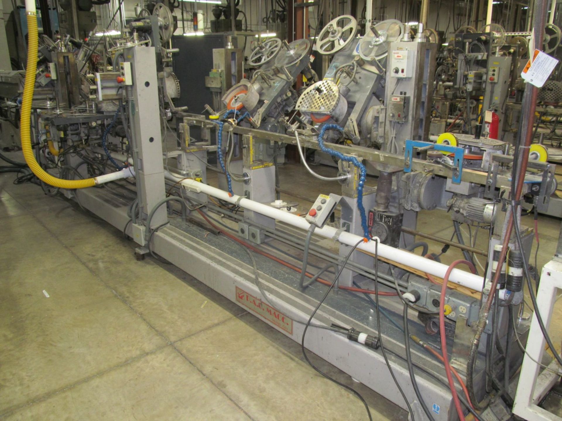 P.A.O. Macc. DC6/PVC 6-Head Hot Tape Foiler, s/n 1519 (2002), 220 Volt, Loc. Line 2 - Image 4 of 5