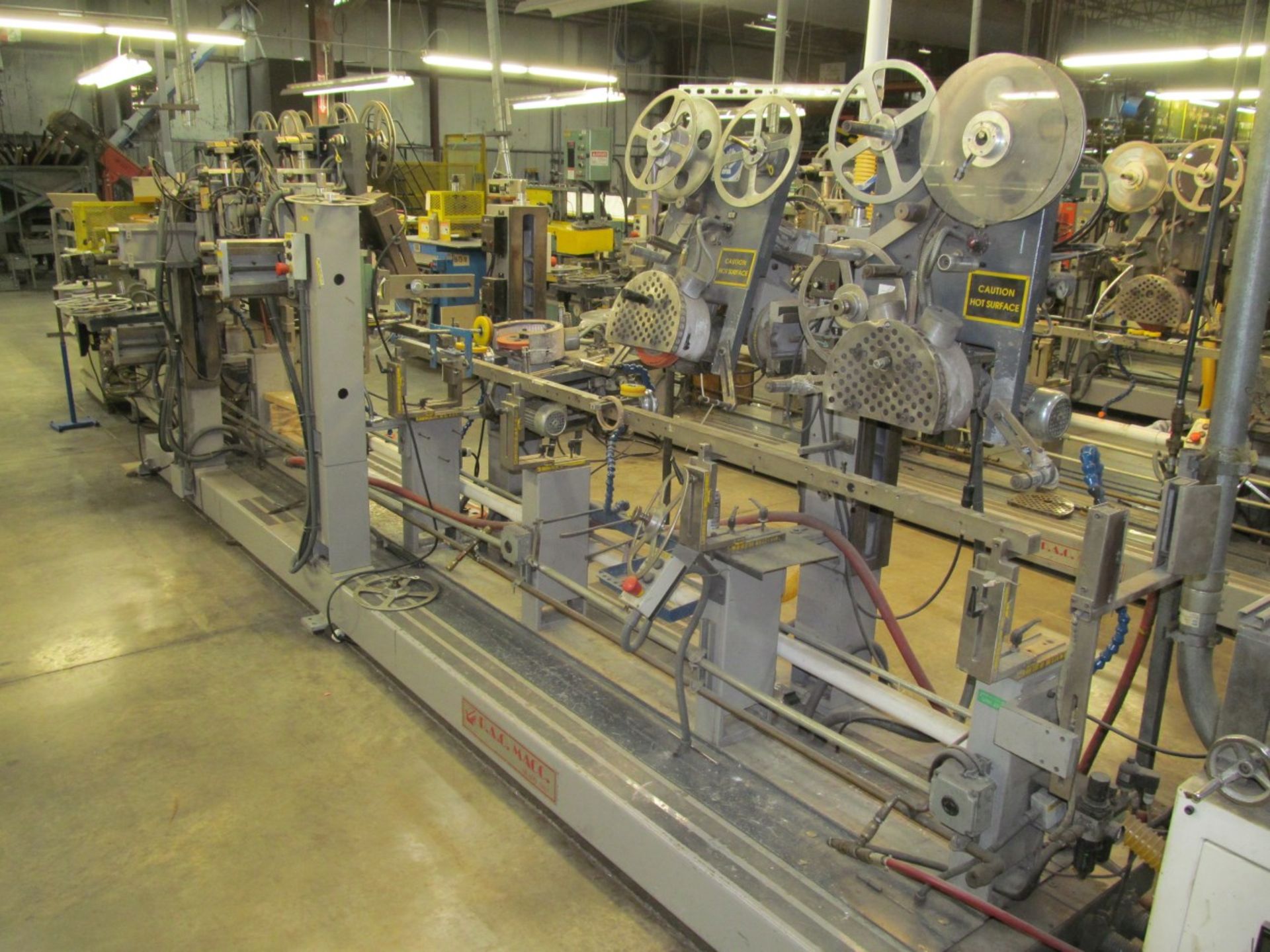 P.A.O. Macc. DC6/PVC 6-Head Hot Tape Foiler, s/n 1518 (2002), 220 Volt, Loc. Line 4 - Image 2 of 4