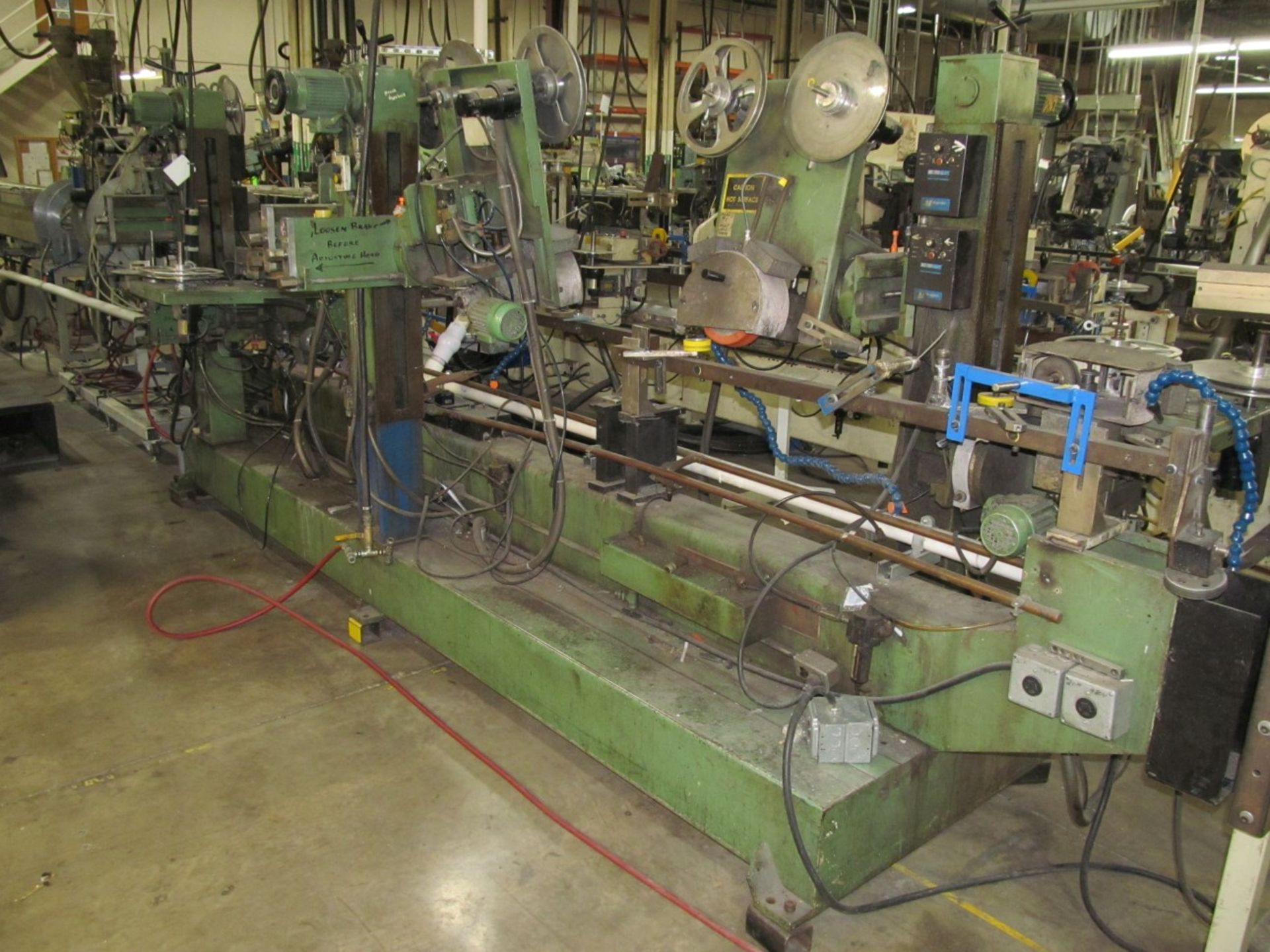 P.A.O. Macc. 6-Head Hot Tape Foiler, 240 Volt, Loc. Line 9