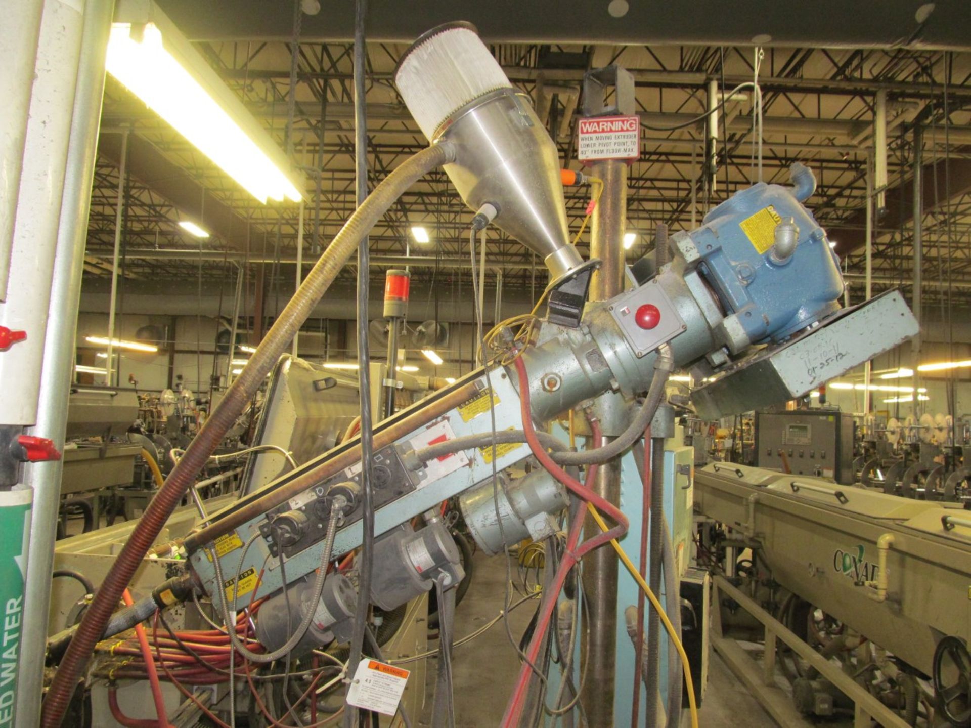 1.25" Davis Standard DS-125 Pedestal Extruder, s/n K5007E (1988), 3-Barrel Zones, Loc. Line 6 - Image 3 of 4