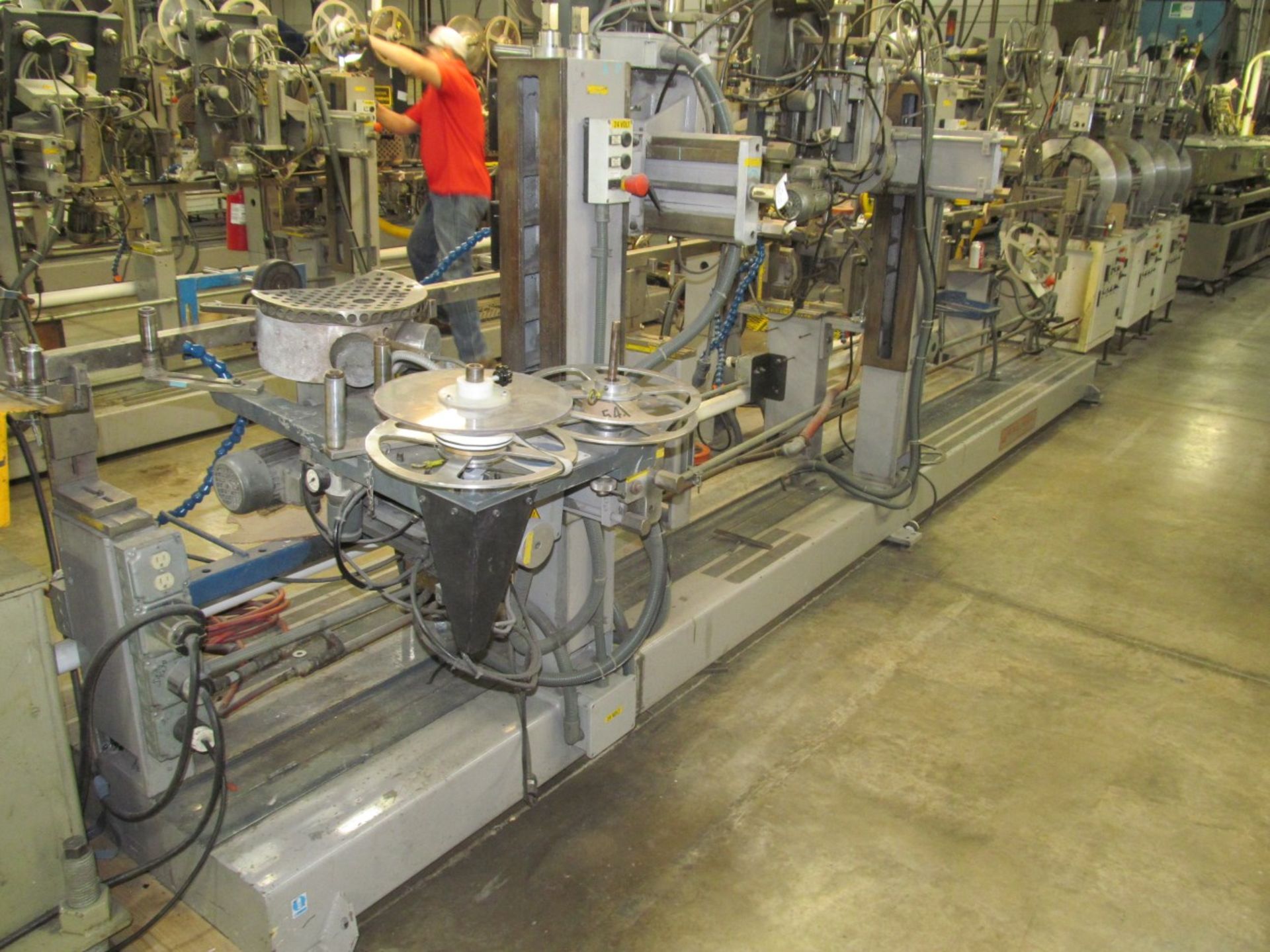 P.A.O. Macc. DC6/PVC 6-Head Hot Tape Foiler, s/n 1518 (2002), 220 Volt, Loc. Line 4 - Image 3 of 4