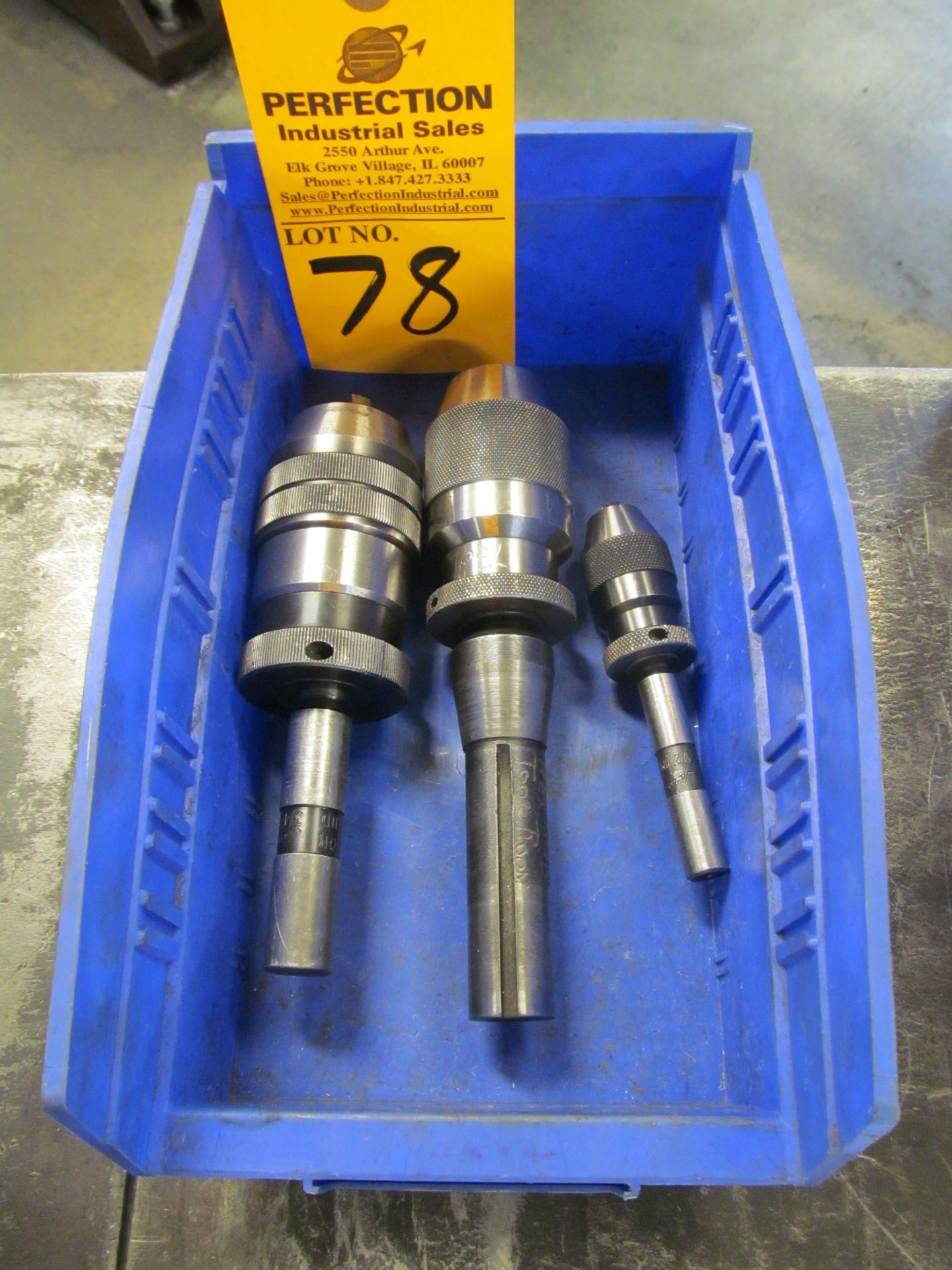 (3) Keyless Drill Chucks